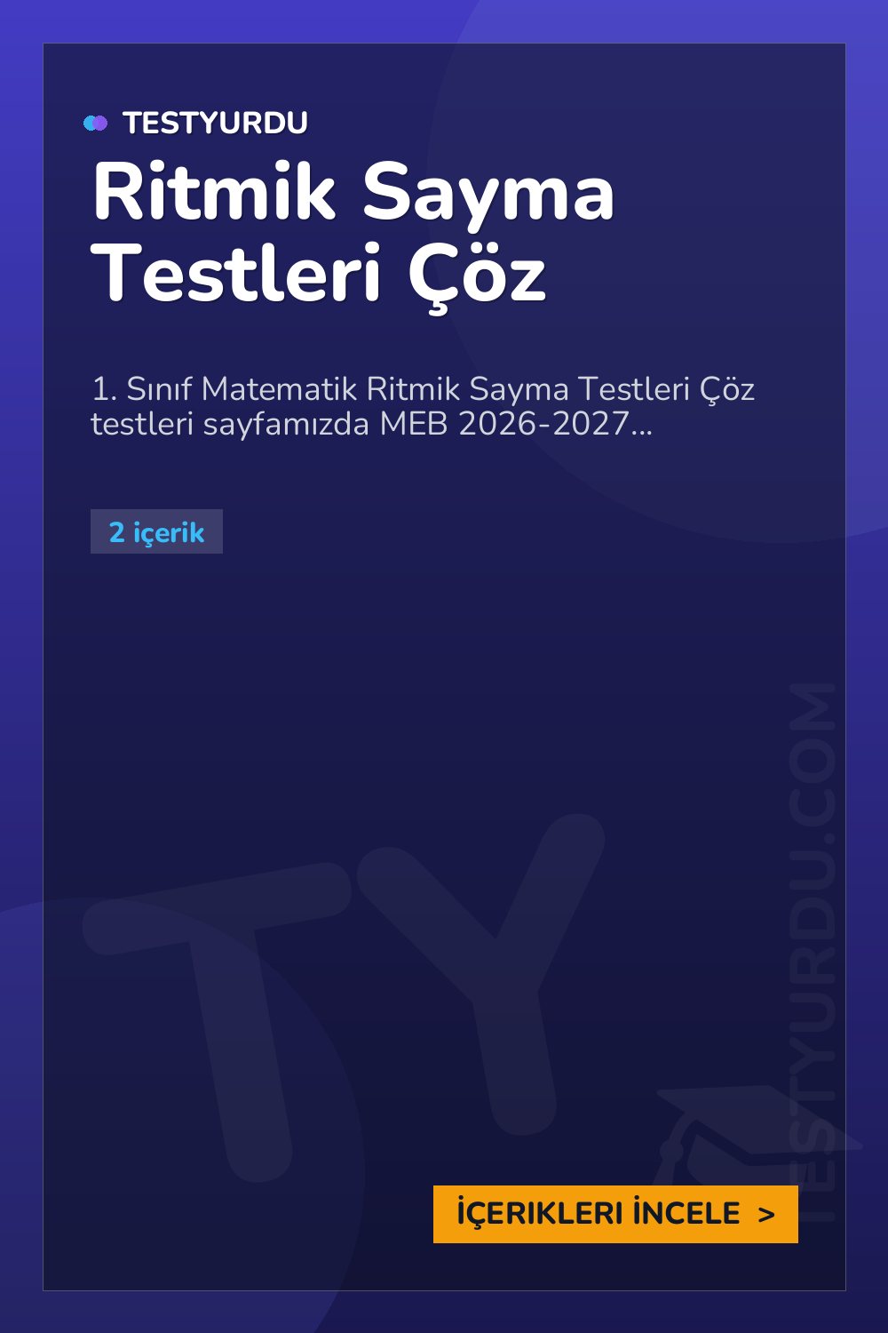 Ritmik Sayma Testleri Çöz