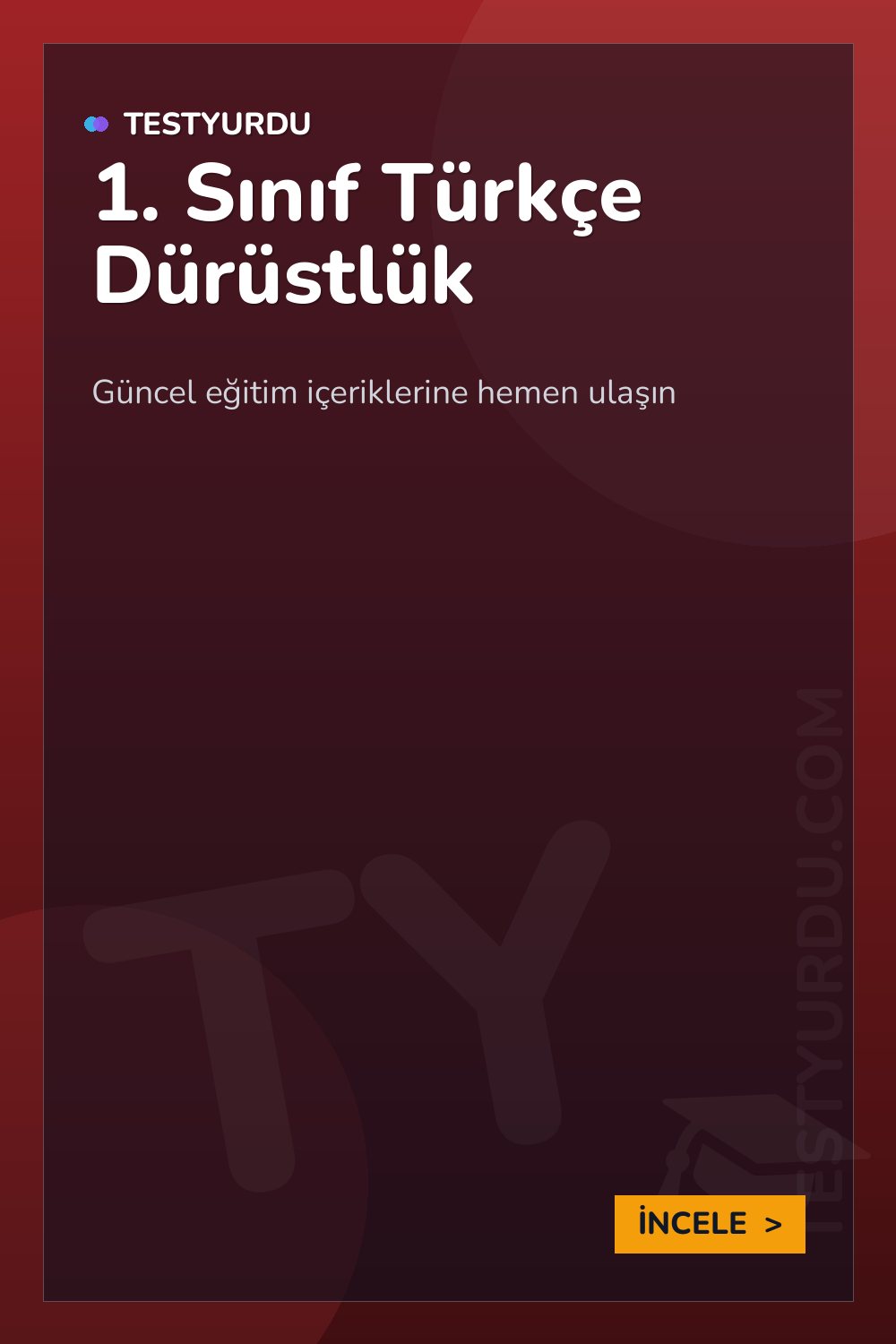 1. Sınıf Türkçe Dürüstlük