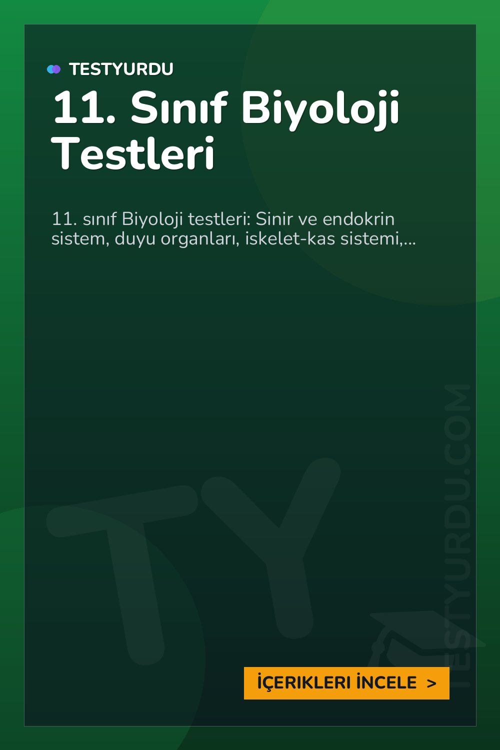 11. Sınıf Biyoloji Testleri