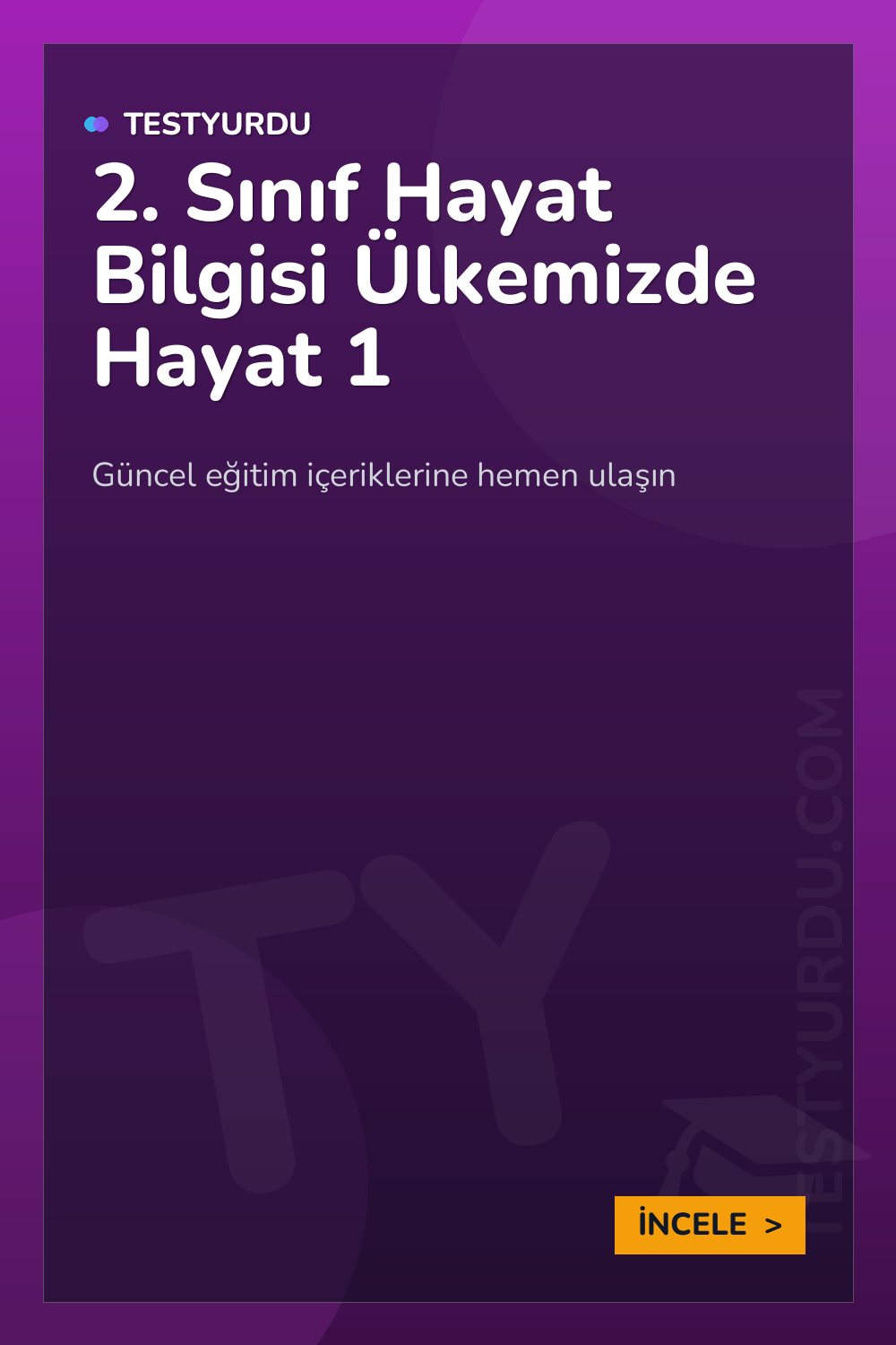 2. Sınıf Hayat Bilgisi Ülkemizde Hayat 1