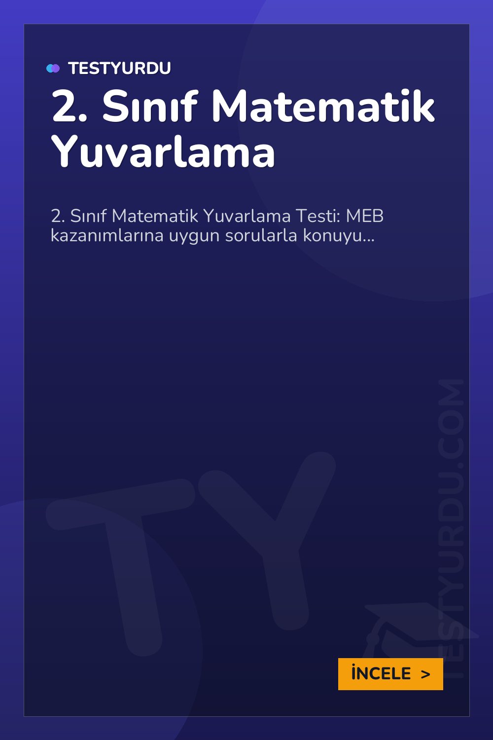 2. Sınıf Matematik Yuvarlama