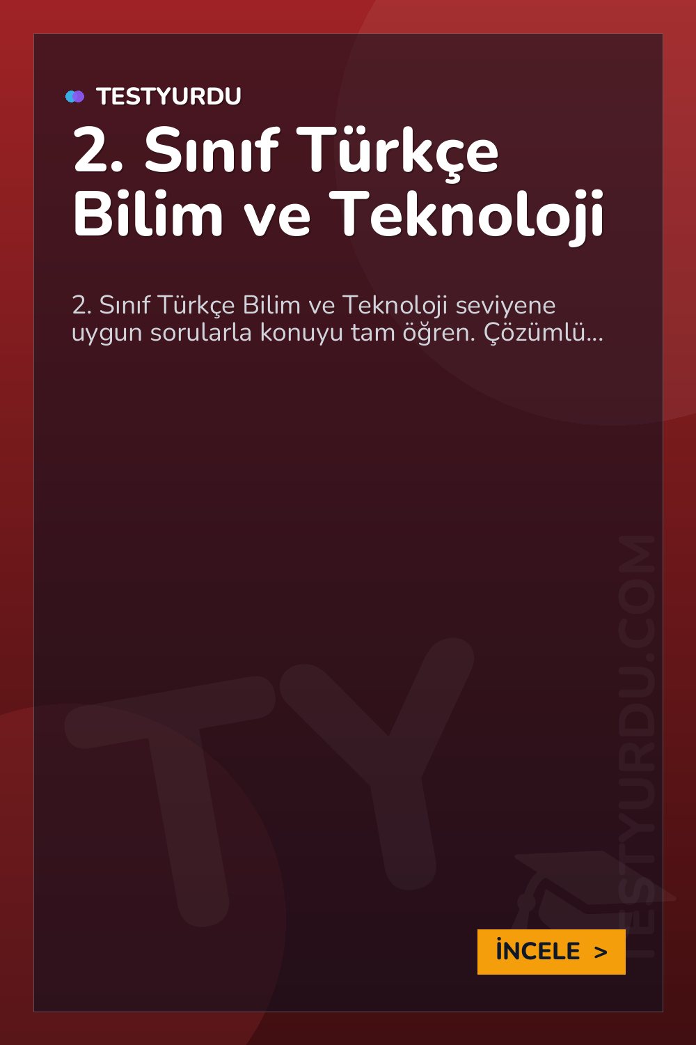 2. Sınıf Türkçe Bilim ve Teknoloji