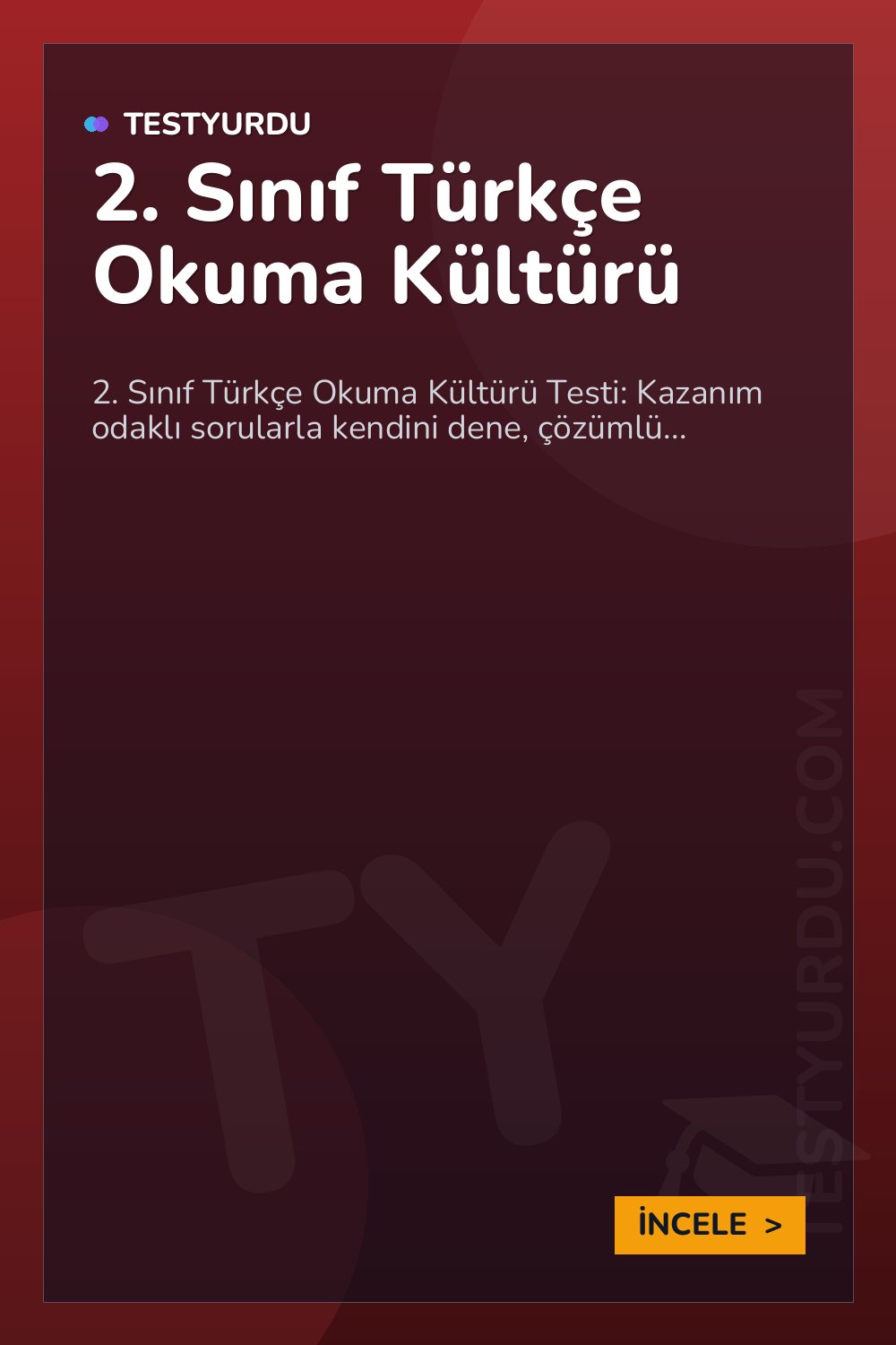 2. Sınıf Türkçe Okuma Kültürü