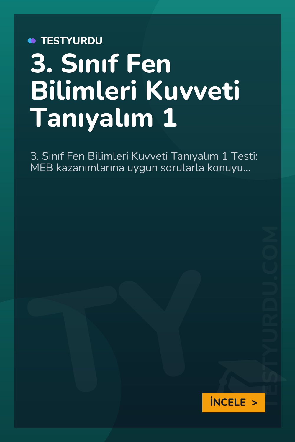 3. Sınıf Fen Bilimleri Kuvveti Tanıyalım 1