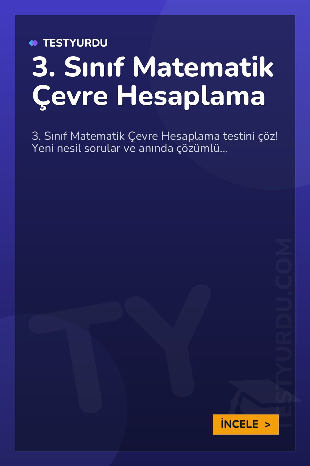 3. Sınıf Matematik Çevre Hesaplama