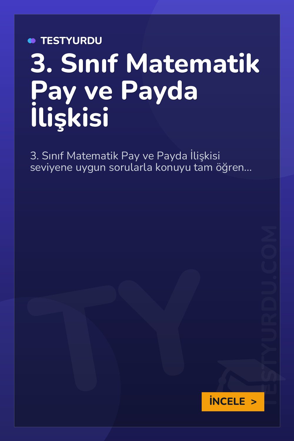 3. Sınıf Matematik Pay ve Payda İlişkisi