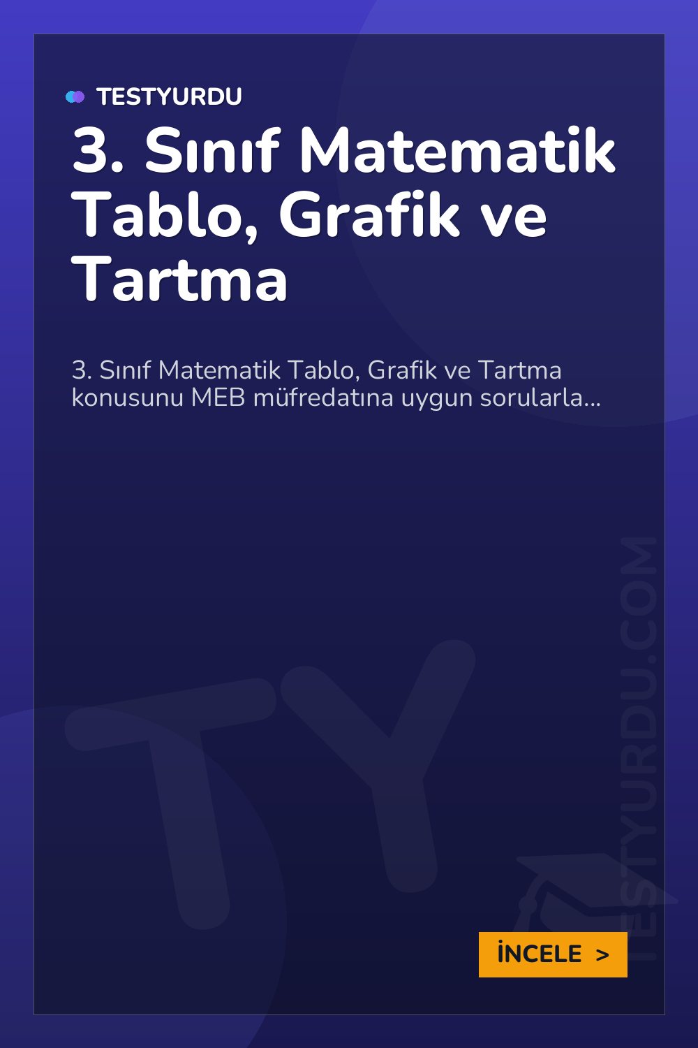 3. Sınıf Matematik Tablo, Grafik ve Tartma