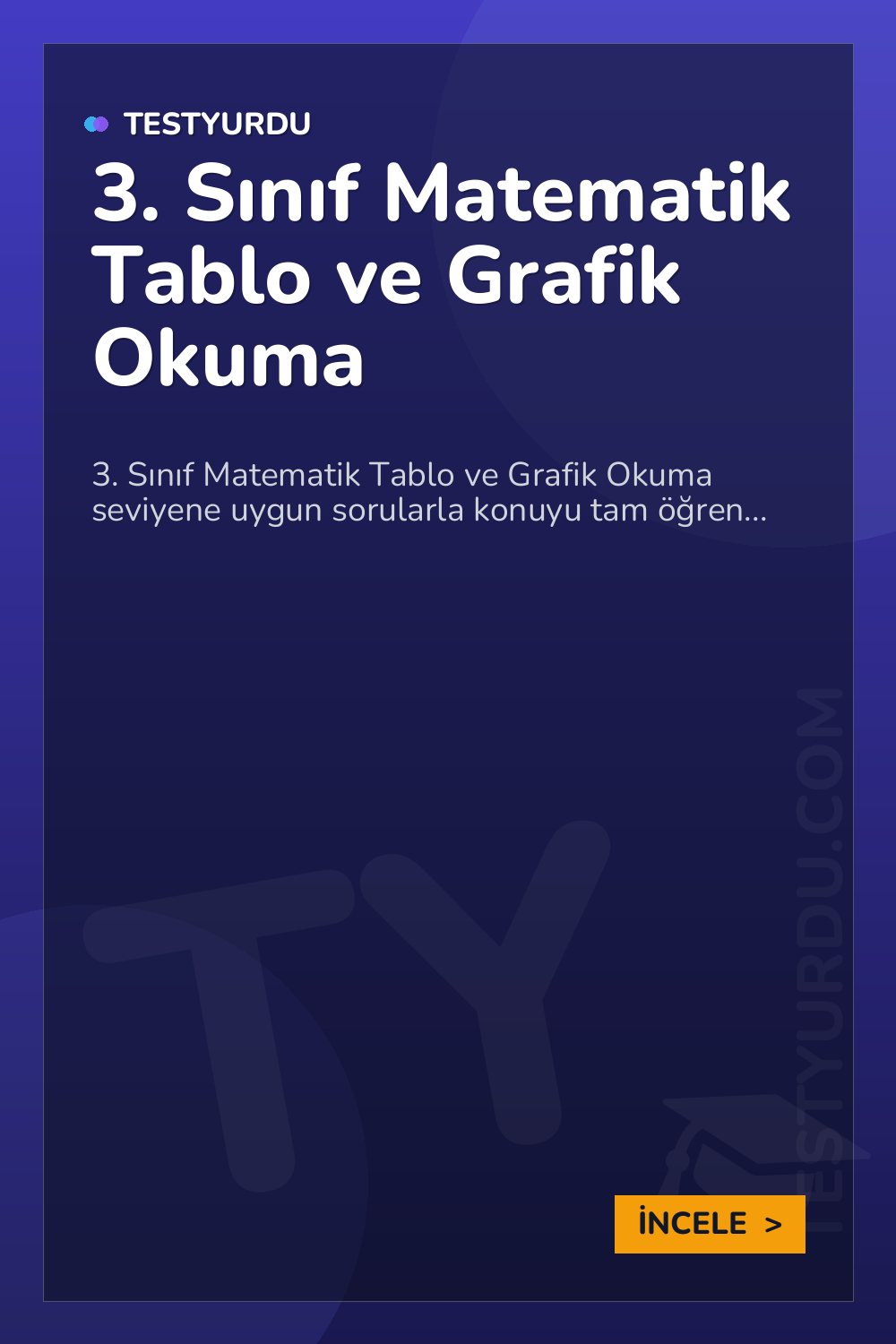 3. Sınıf Matematik Tablo ve Grafik Okuma