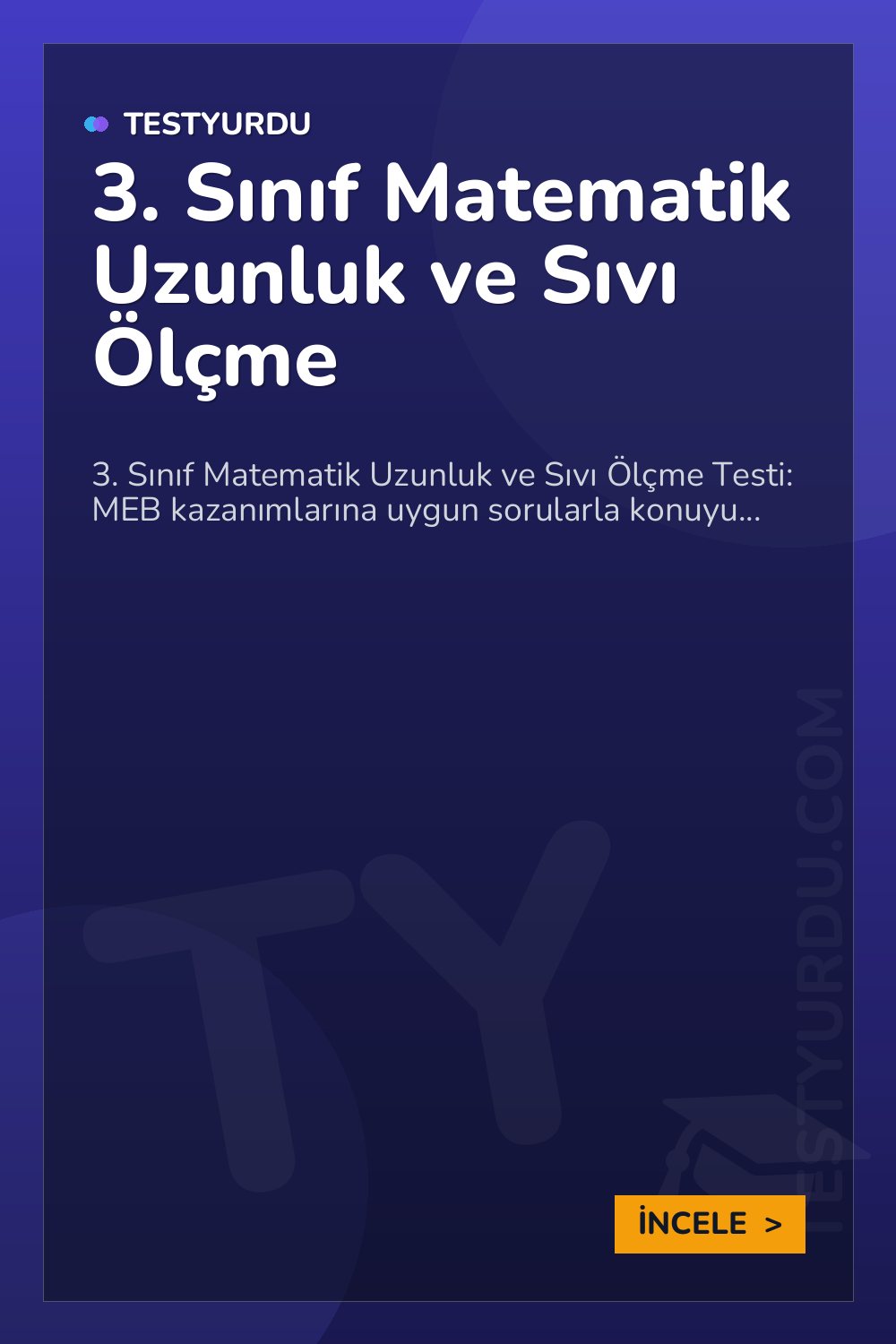 3. Sınıf Matematik Uzunluk ve Sıvı Ölçme