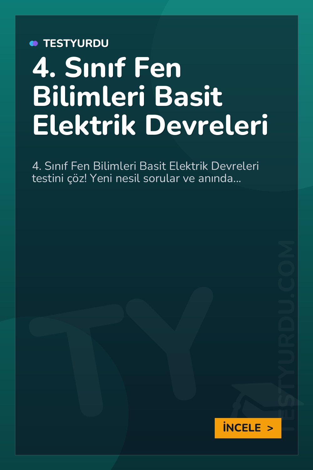 4. Sınıf Fen Bilimleri Basit Elektrik Devreleri