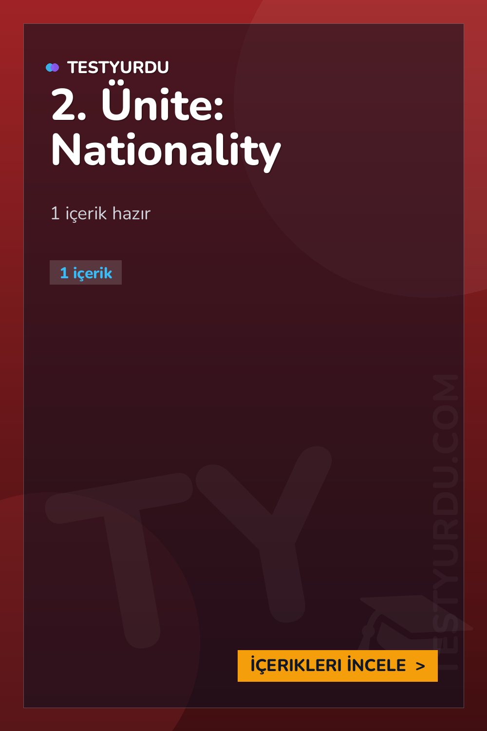 2. Ünite: Nationality
