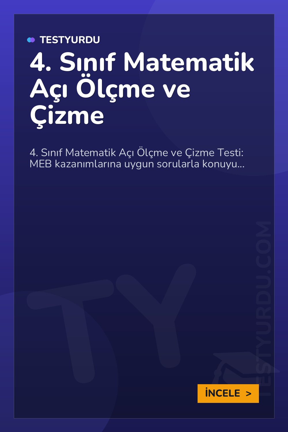 4. Sınıf Matematik Açı Ölçme ve Çizme
