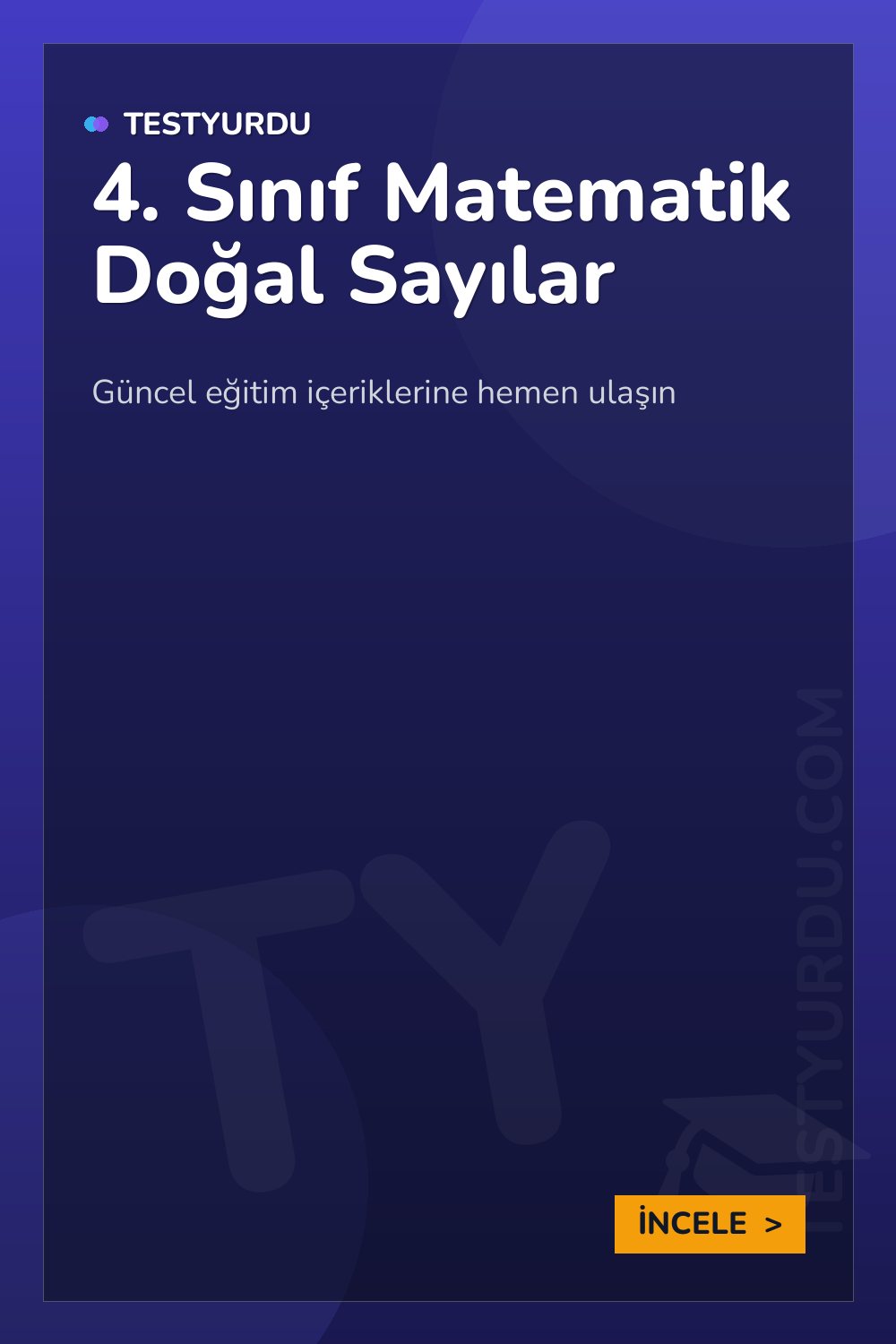 4. Sınıf Matematik Doğal Sayılar