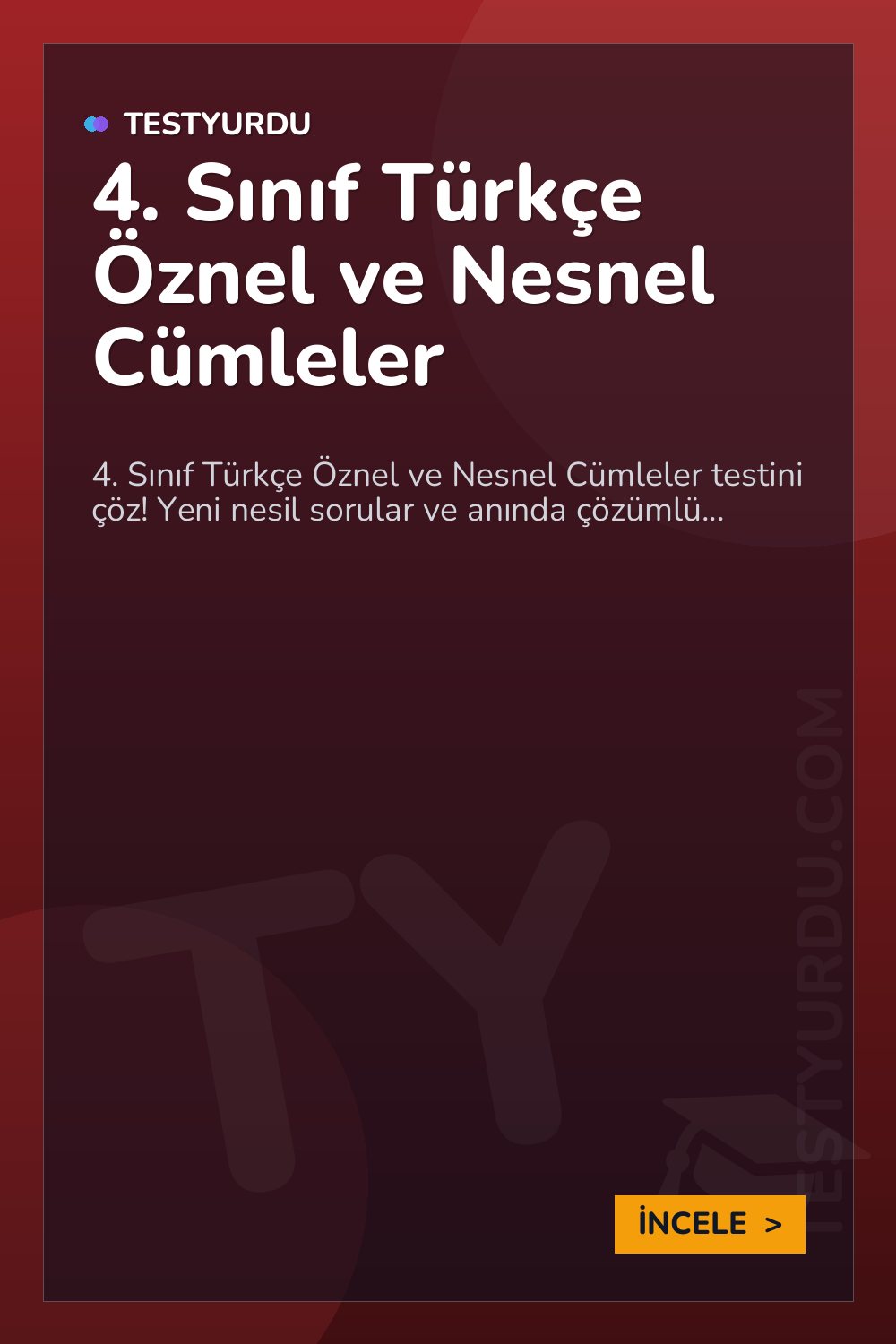 4. Sınıf Türkçe Öznel ve Nesnel Cümleler