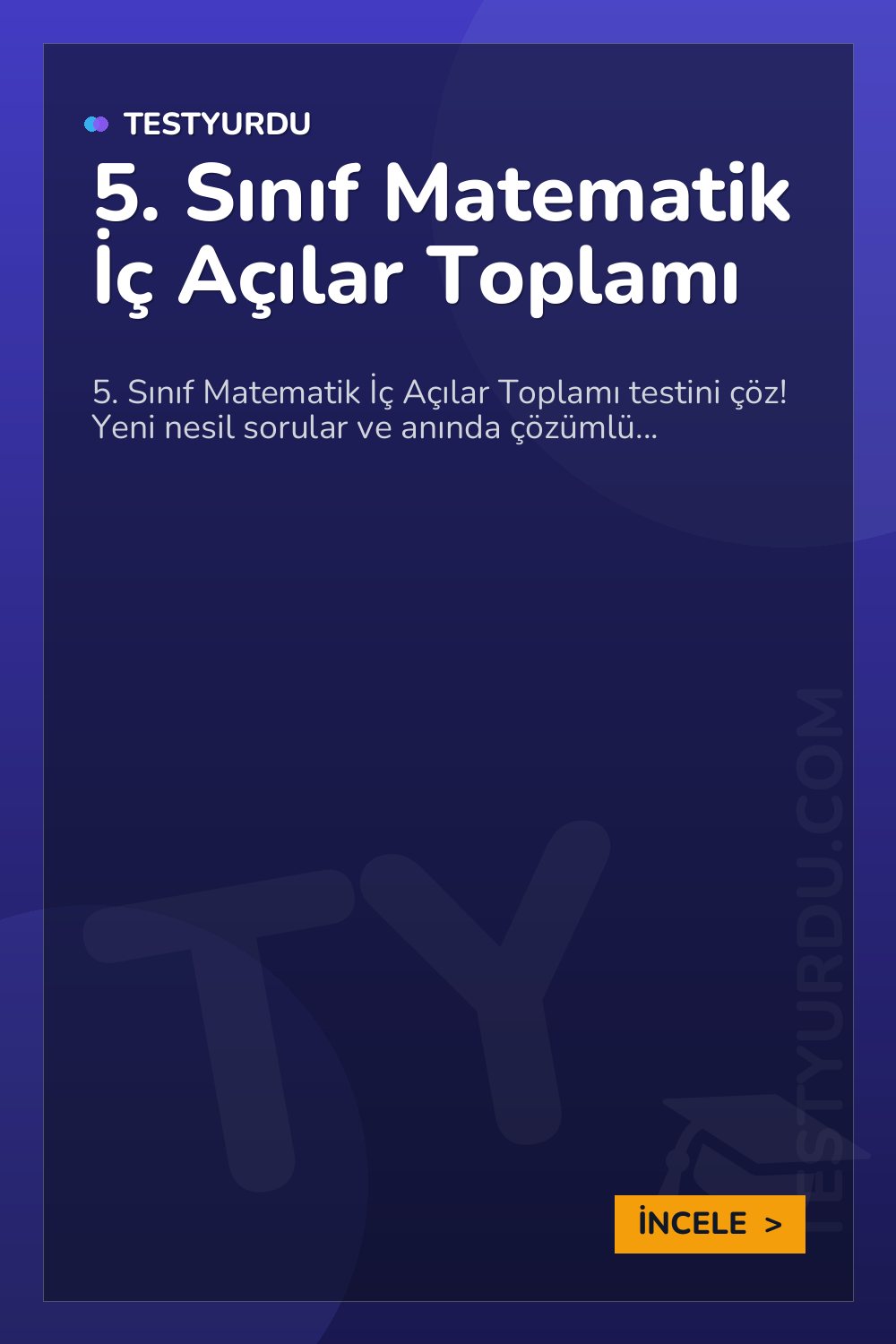 5. Sınıf Matematik İç Açılar Toplamı