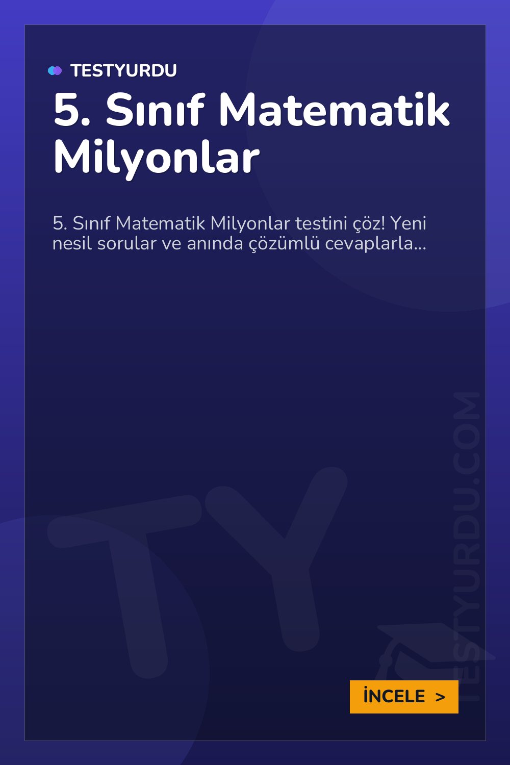 5. Sınıf Matematik Milyonlar