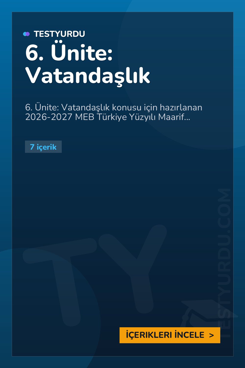 6. Ünite: Vatandaşlık