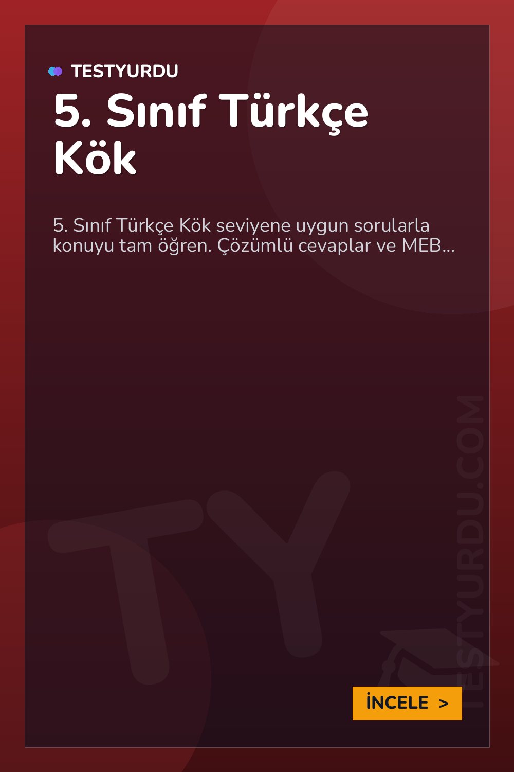 5. Sınıf Türkçe Kök