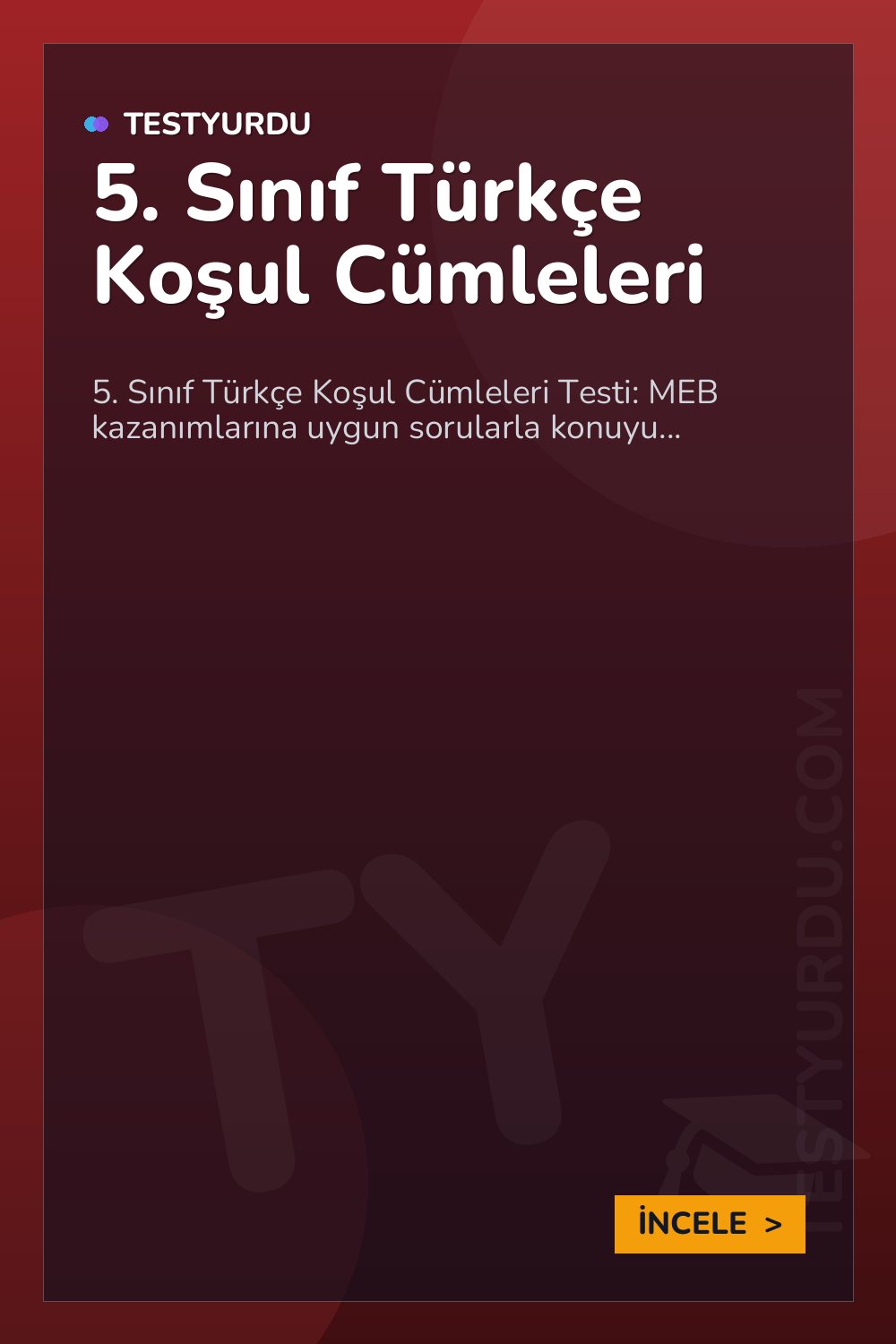 5. Sınıf Türkçe Koşul Cümleleri