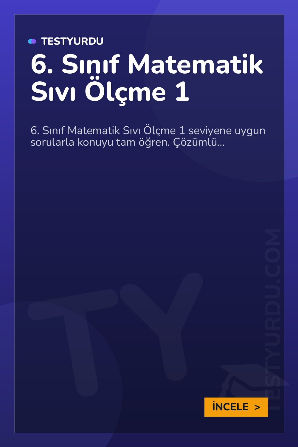 6. Sınıf Matematik Sıvı Ölçme 1