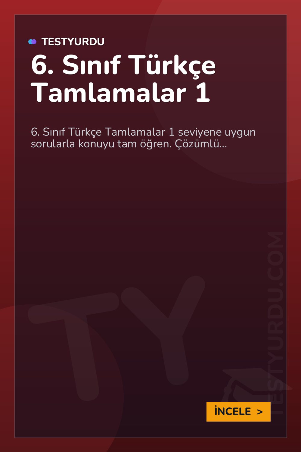 6. Sınıf Türkçe Tamlamalar 1