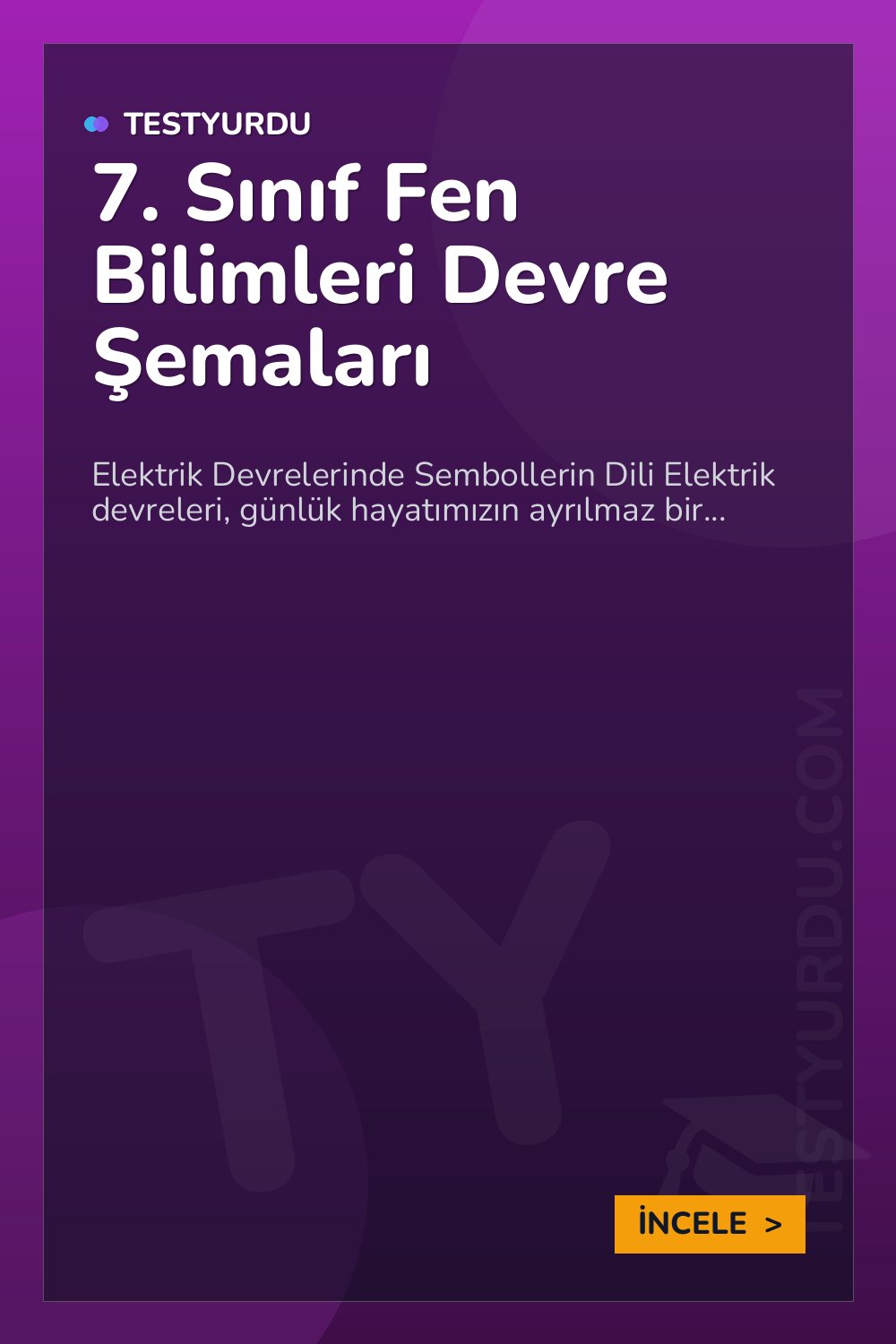 7. Sınıf Fen Bilimleri Devre Şemaları