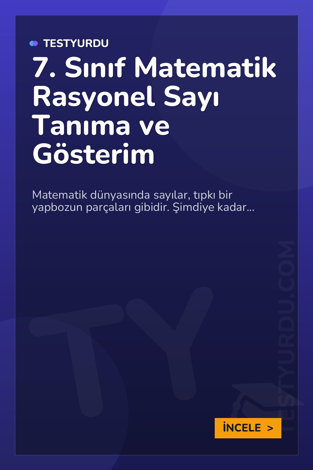 7. Sınıf Matematik Rasyonel Sayı Tanıma ve Gösterim