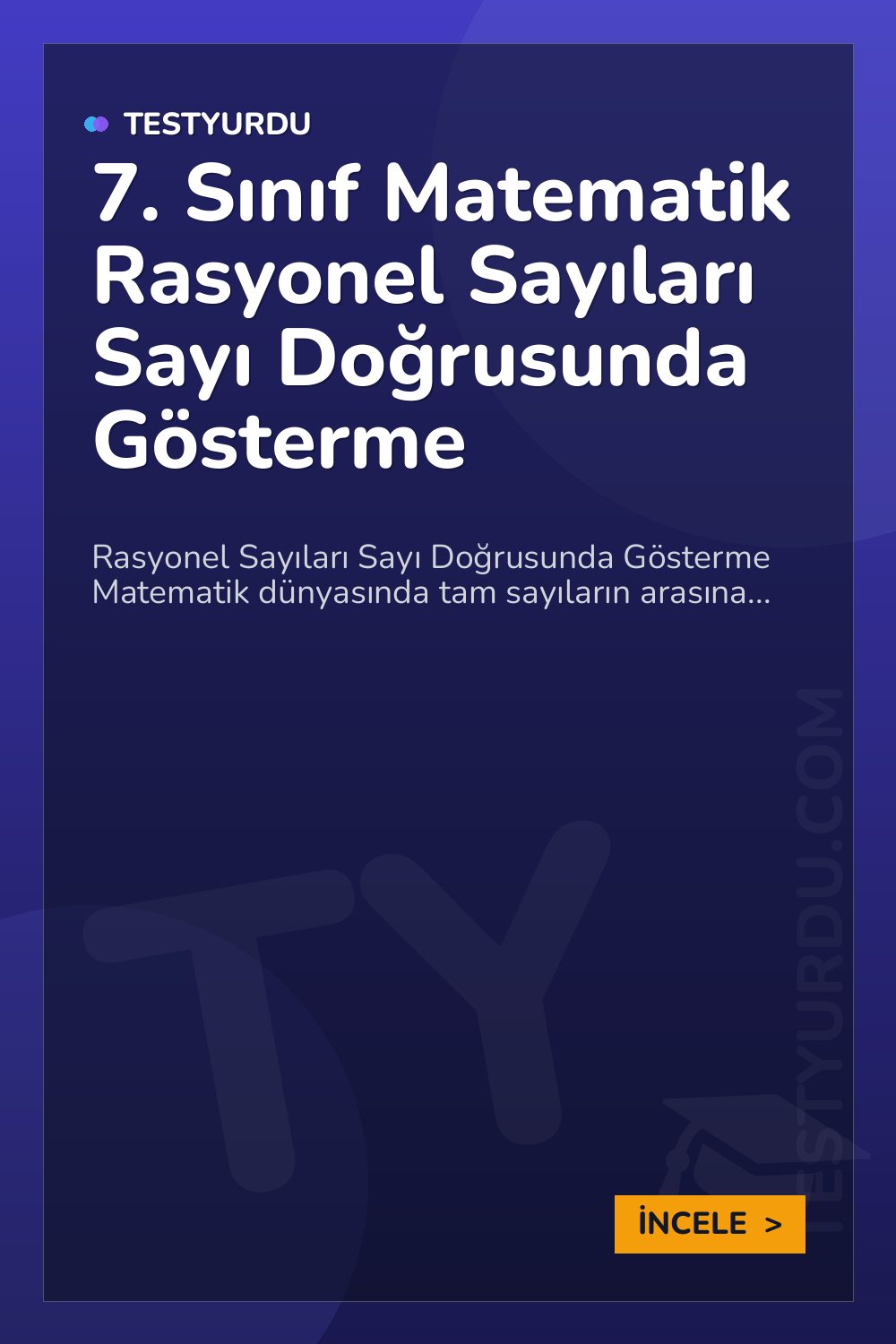 7. Sınıf Matematik Rasyonel Sayıları Sayı Doğrusunda Gösterme