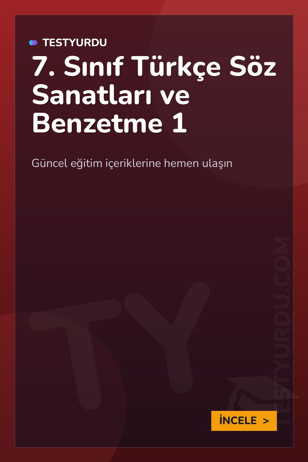 7. Sınıf Türkçe Söz Sanatları ve Benzetme 1