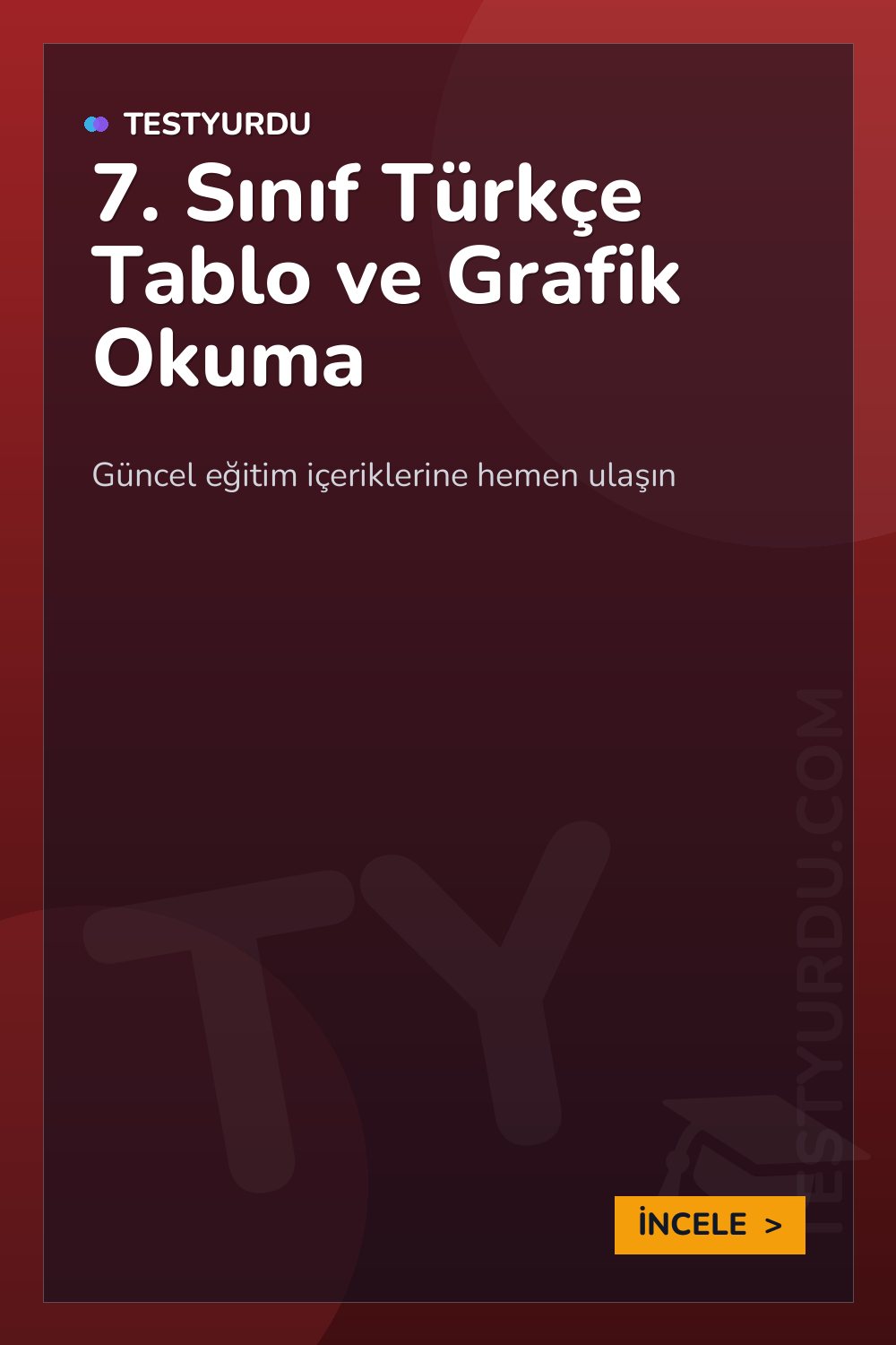 7. Sınıf Türkçe Tablo ve Grafik Okuma
