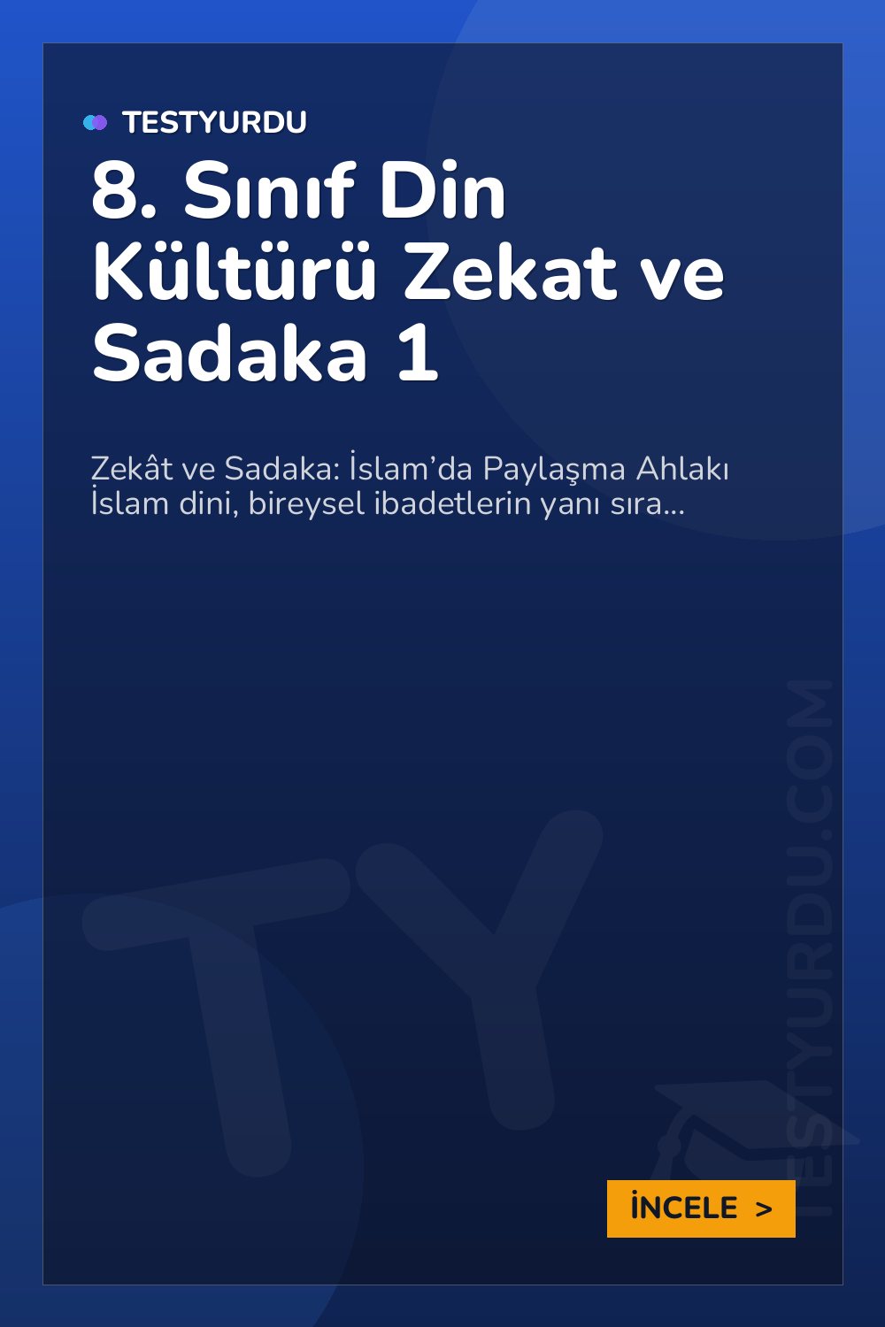 8. Sınıf Din Kültürü Zekat ve Sadaka 1