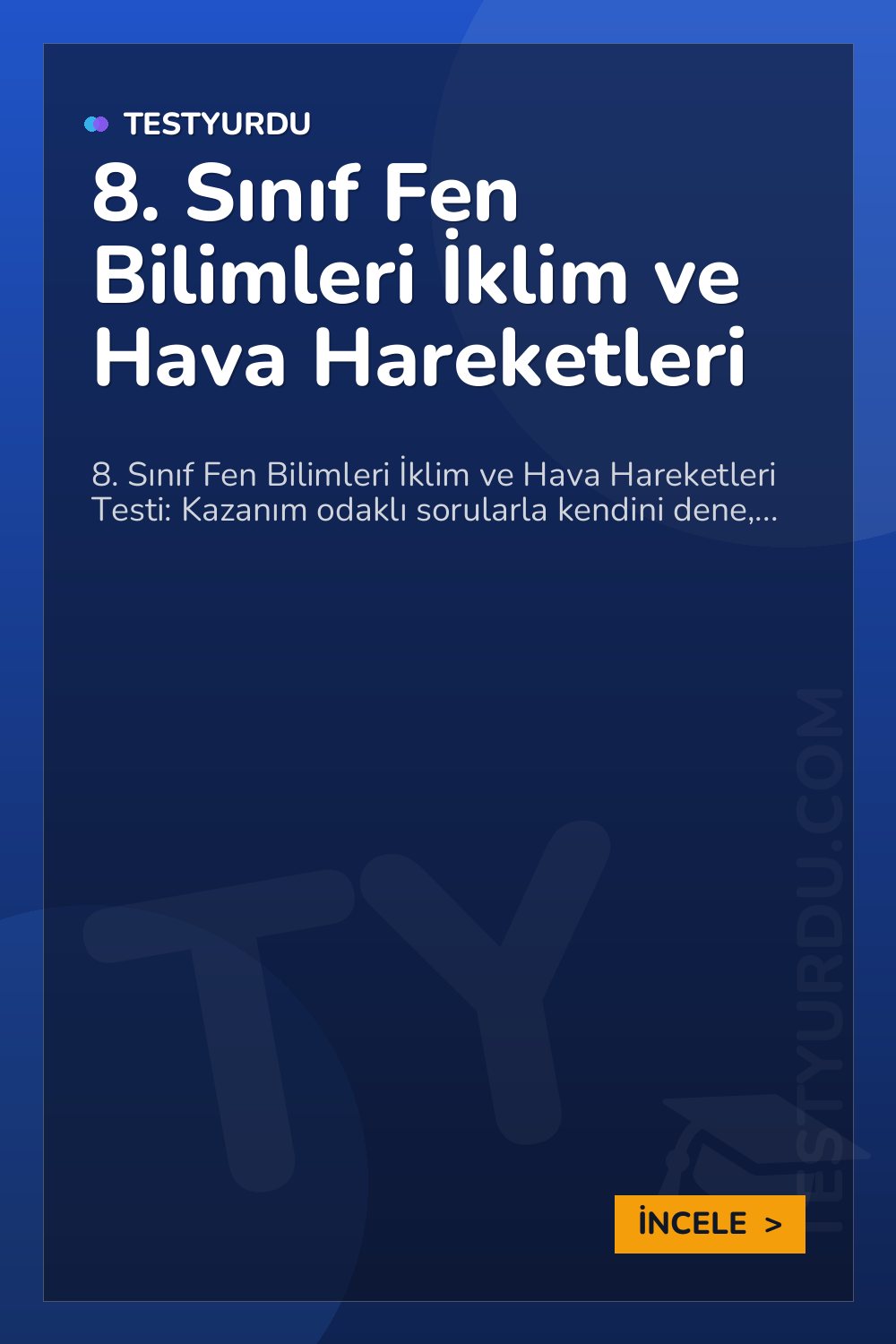 8. Sınıf Fen Bilimleri İklim ve Hava Hareketleri