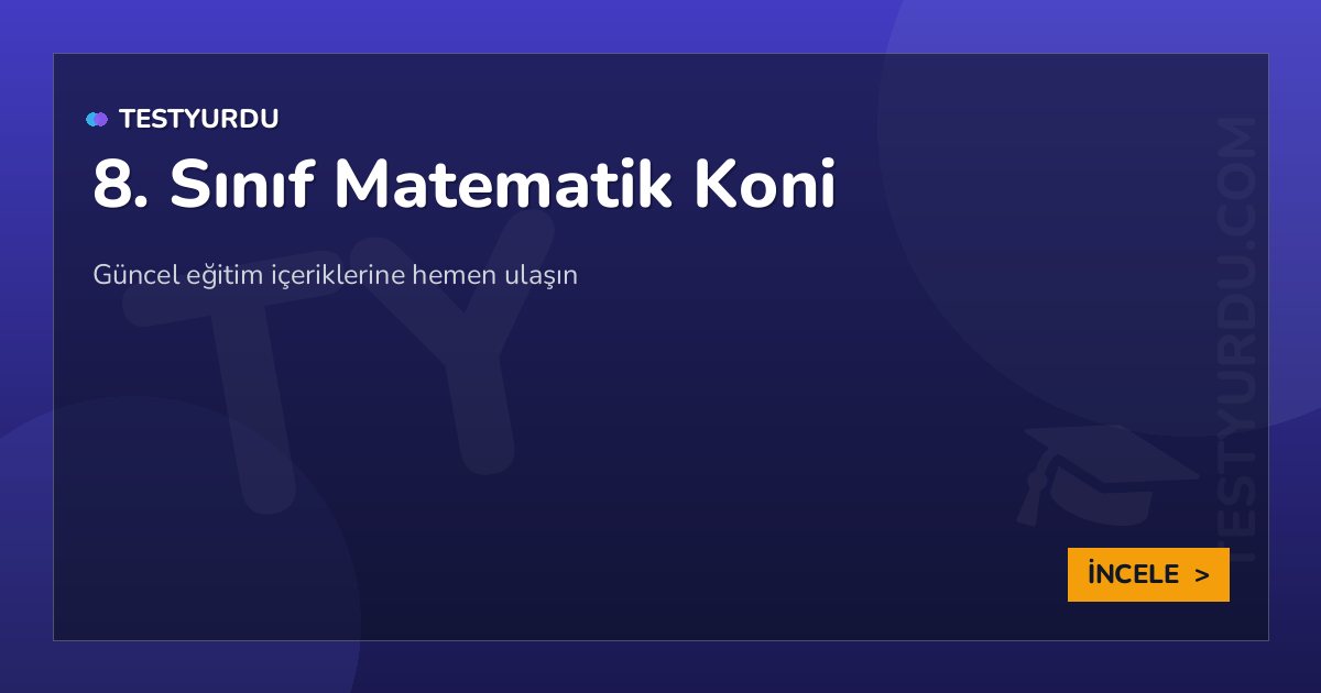 8. Sınıf Matematik Koni