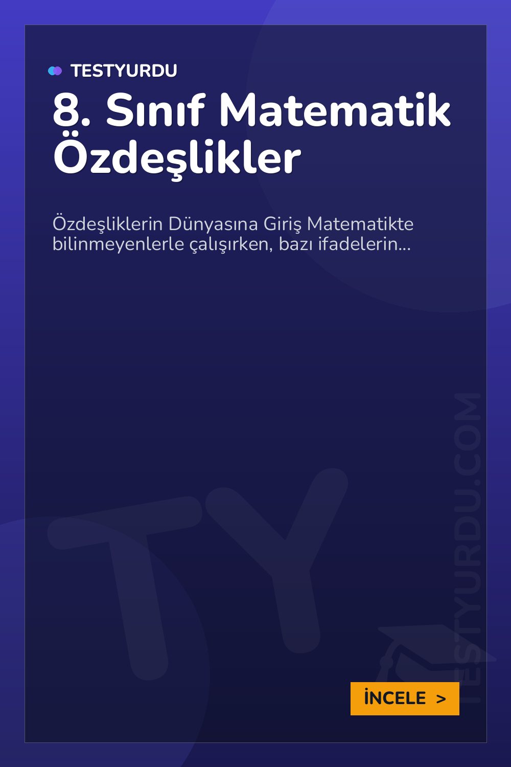 8. Sınıf Matematik Özdeşlikler