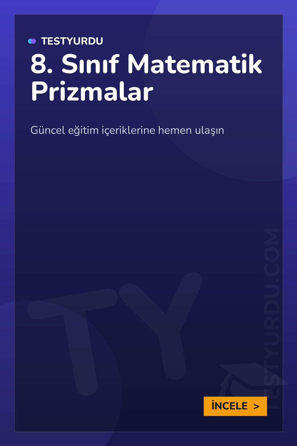 8. Sınıf Matematik Prizmalar