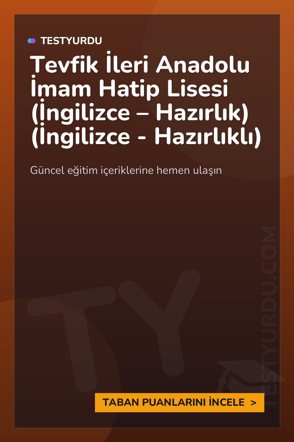 Tevfik İleri Anadolu İmam Hatip Lisesi (İngilizce – Hazırlık) (İngilizce - Hazırlıklı)