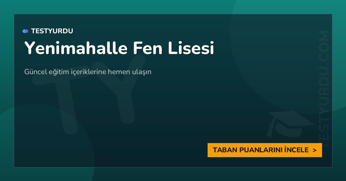 Yenimahalle Fen Lisesi
