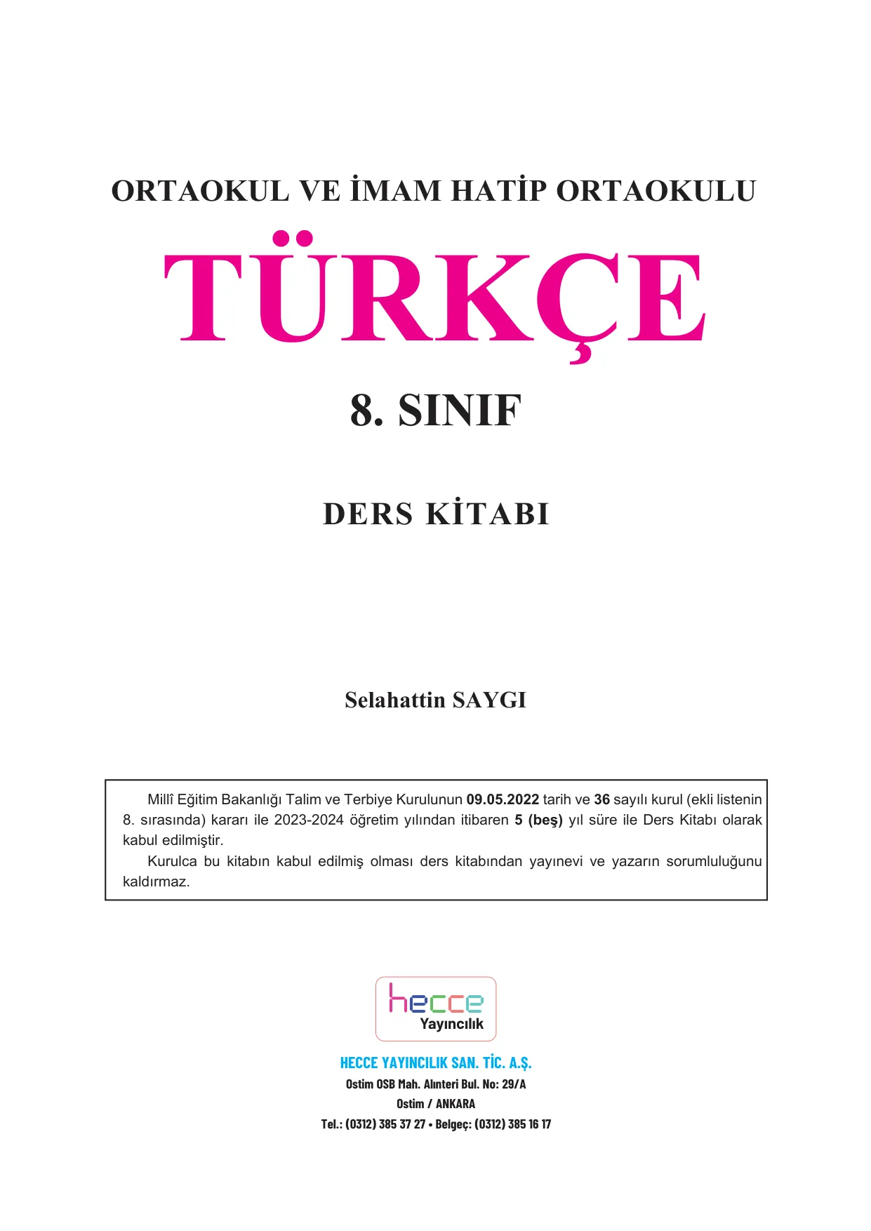 8. Sınıf Türkçe Ders Kitabı Cevapları - Hecce Yayınları Sayfa 1 Çözüm Görseli 8. Sınıf Türkçe Ders Kitabı Cevapları - Hecce Yayınları Sayfa 1 Cevabı