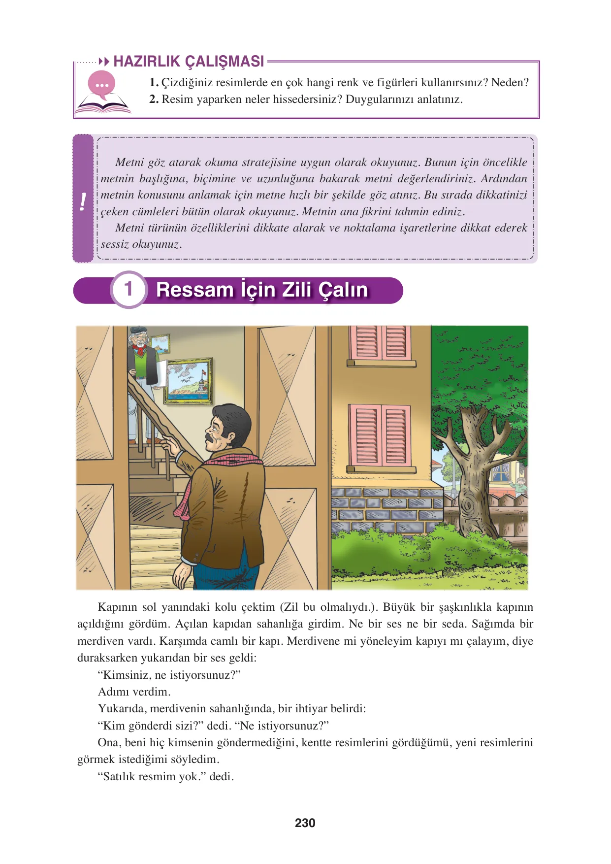 8. Sınıf Türkçe Ders Kitabı Cevapları - Hecce Yayınları Sayfa 230 Çözüm Görseli 8. Sınıf Türkçe Ders Kitabı Cevapları - Hecce Yayınları Sayfa 230 Cevabı
