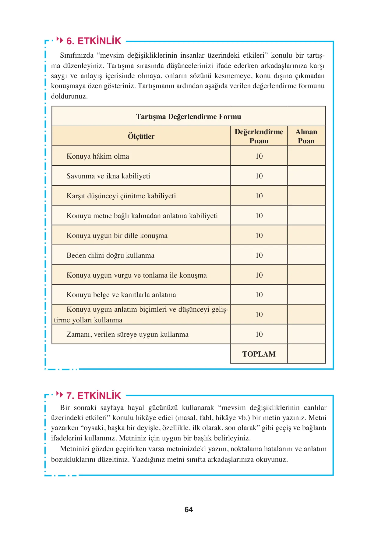8. Sınıf Türkçe Ders Kitabı Cevapları - Hecce Yayınları Sayfa 64 Çözüm Görseli 8. Sınıf Türkçe Ders Kitabı Cevapları - Hecce Yayınları Sayfa 64 Cevabı
