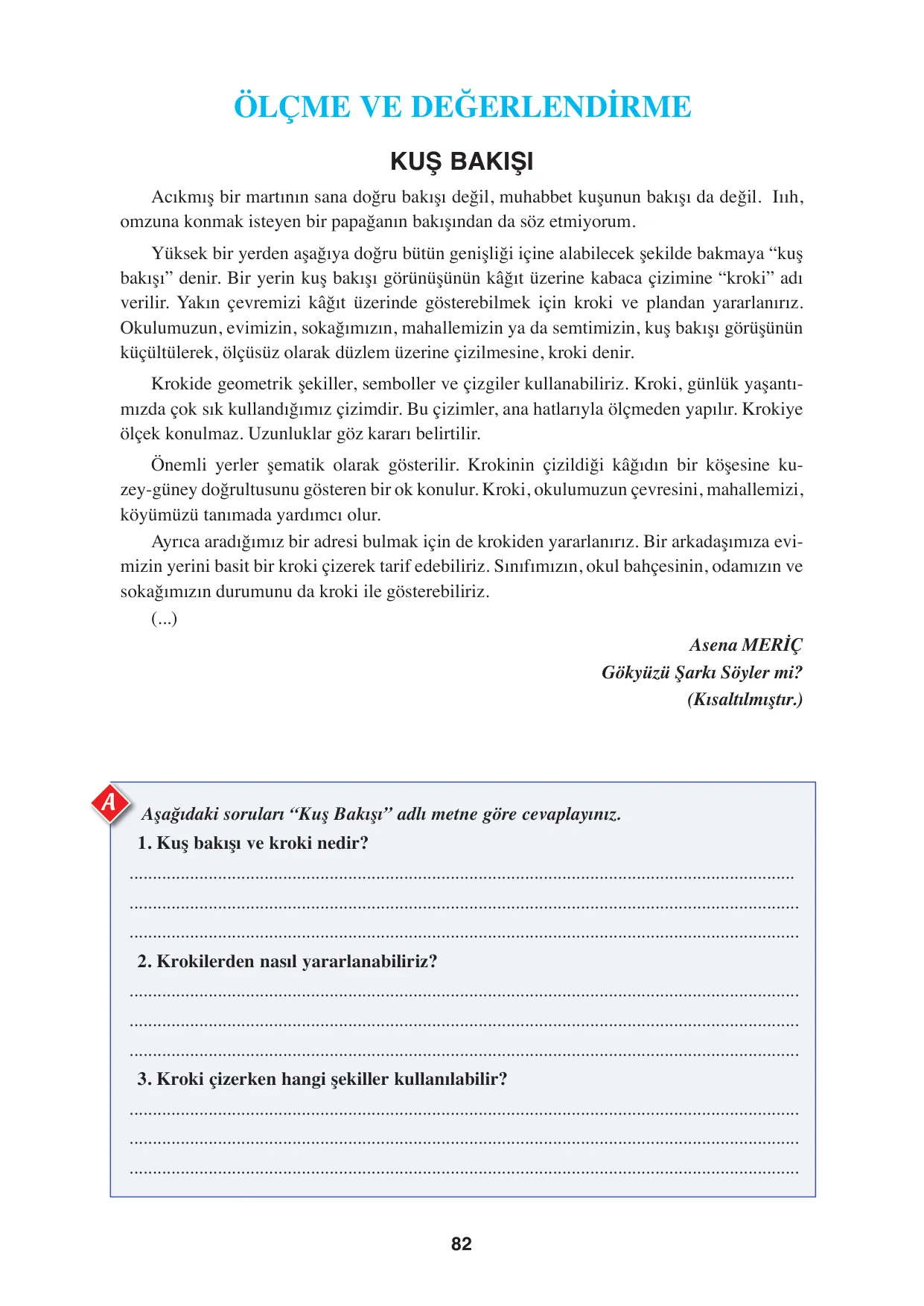 8. Sınıf Türkçe Ders Kitabı Cevapları - Hecce Yayınları Sayfa 82 Çözüm Görseli 8. Sınıf Türkçe Ders Kitabı Cevapları - Hecce Yayınları Sayfa 82 Cevabı