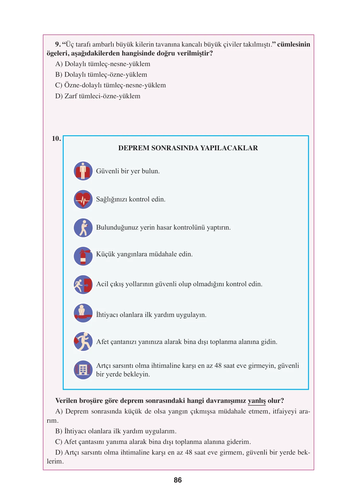 8. Sınıf Türkçe Ders Kitabı Cevapları - Hecce Yayınları Sayfa 86 Çözüm Görseli 8. Sınıf Türkçe Ders Kitabı Cevapları - Hecce Yayınları Sayfa 86 Cevabı