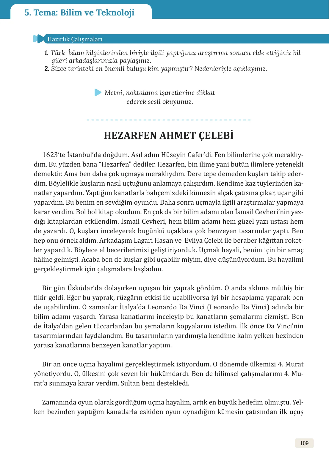 8. Sınıf Türkçe Ders Kitabı Cevapları – Meb Yayınları Sayfa 109 Cevabı