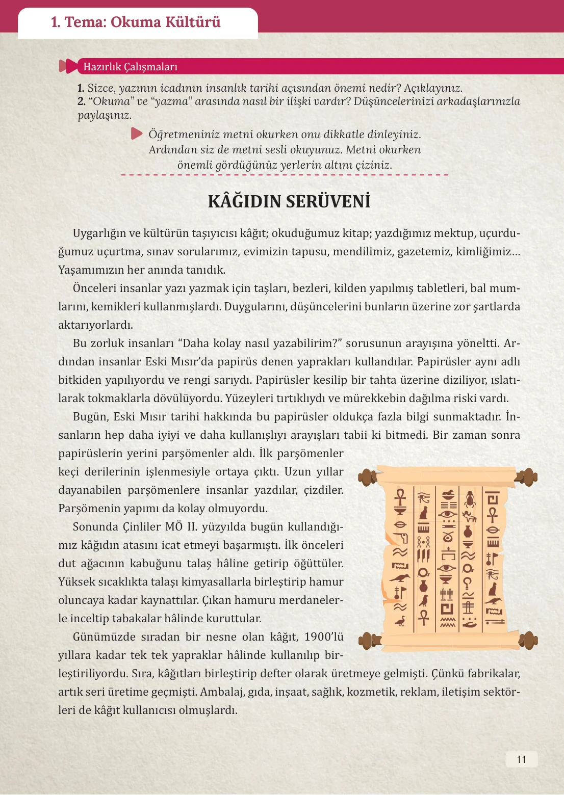 8. Sınıf Türkçe Ders Kitabı Cevapları – Meb Yayınları Sayfa 11 Cevabı