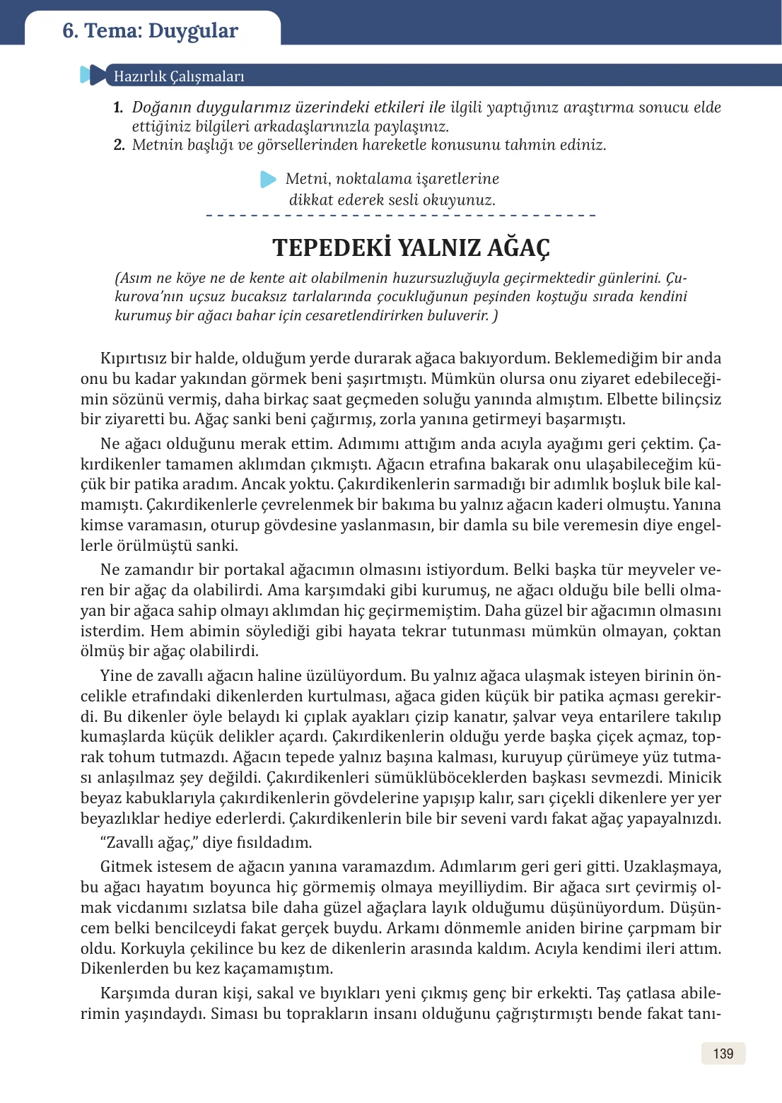 8. Sınıf Türkçe Ders Kitabı Cevapları – Meb Yayınları Sayfa 139 Cevabı