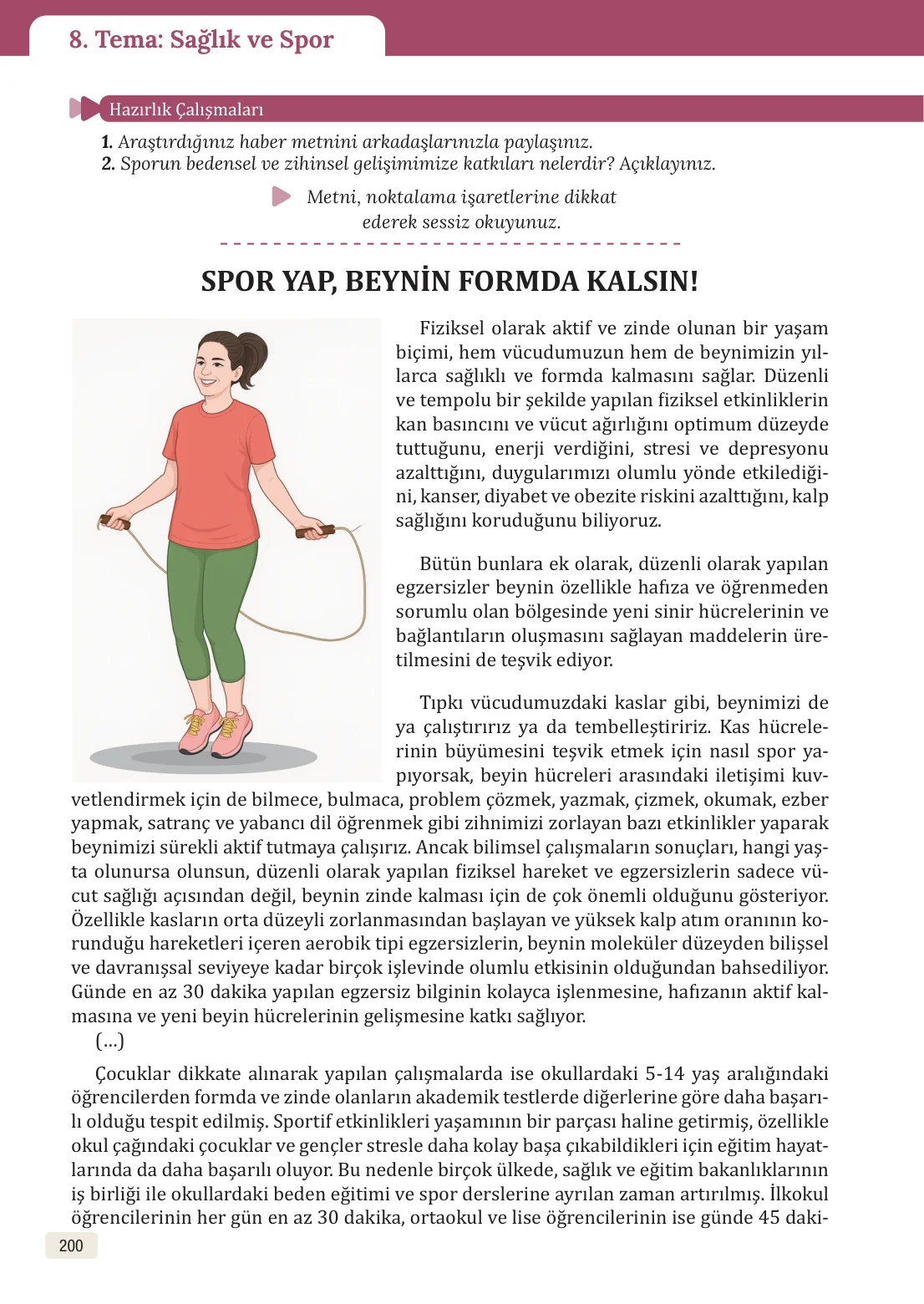 8. Sınıf Türkçe Ders Kitabı Cevapları – Meb Yayınları Sayfa 200 Cevabı
