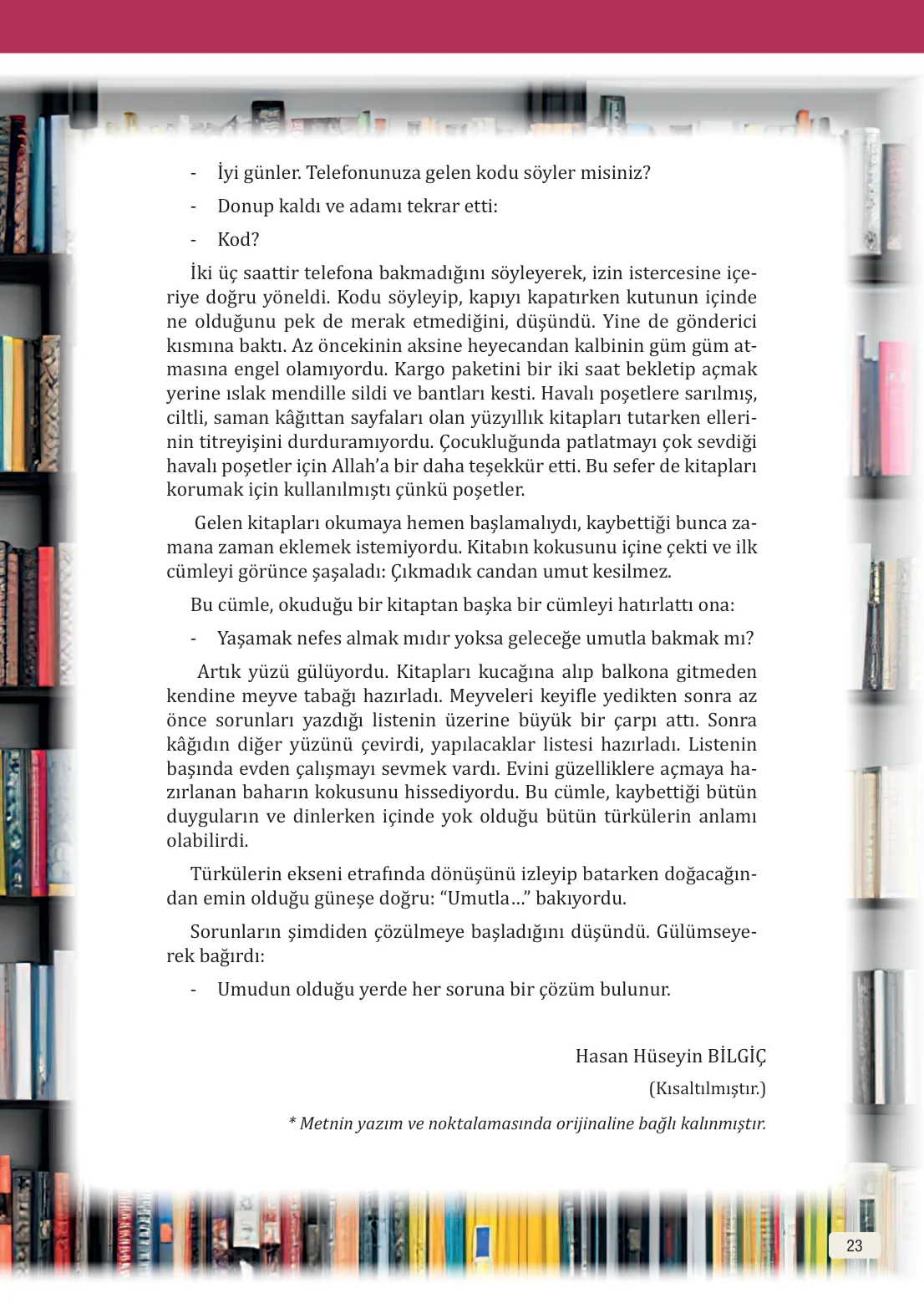 8. Sınıf Türkçe Ders Kitabı Cevapları – Meb Yayınları Sayfa 23 Cevabı