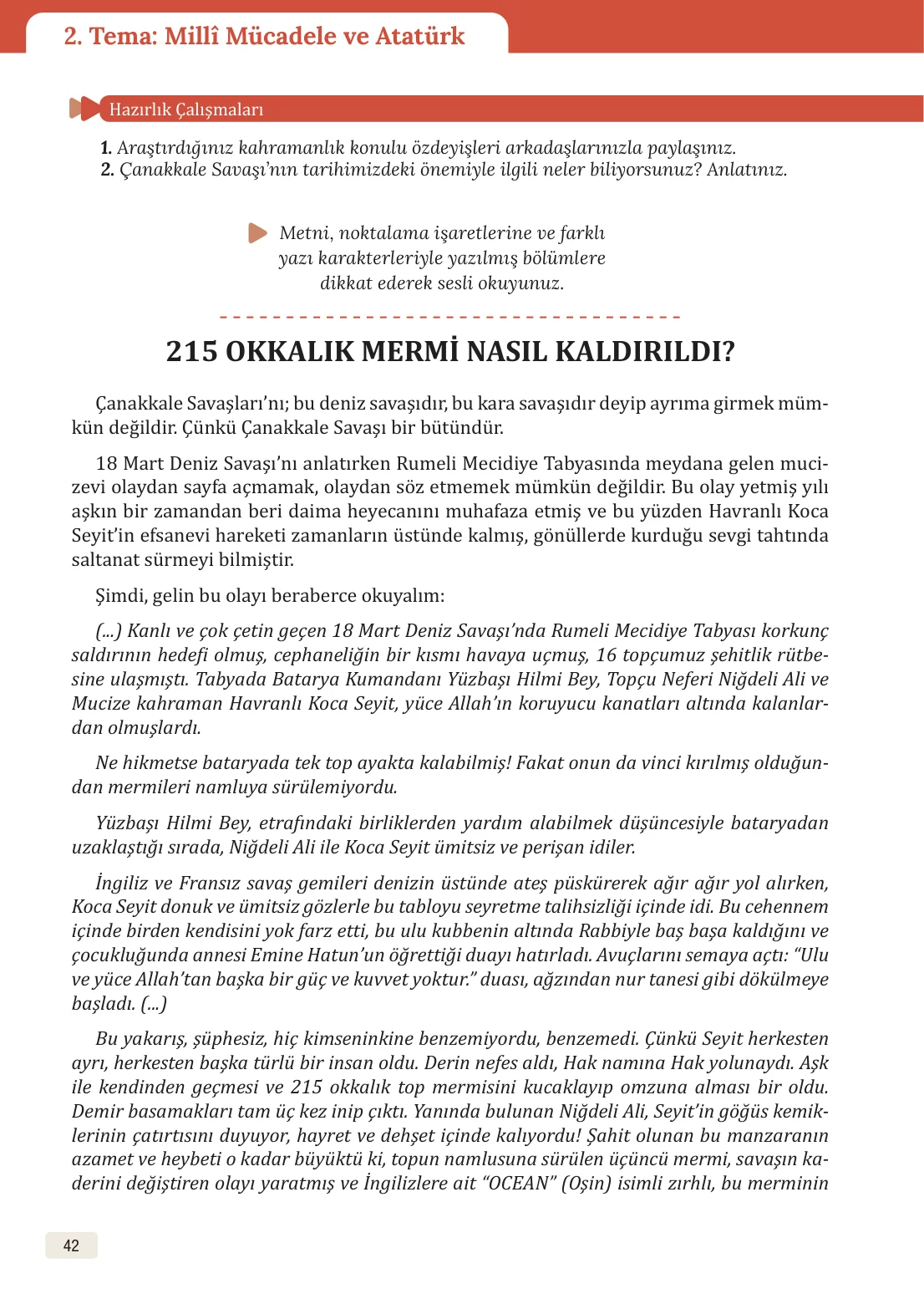 8. Sınıf Türkçe Ders Kitabı Cevapları – Meb Yayınları Sayfa 42 Cevabı