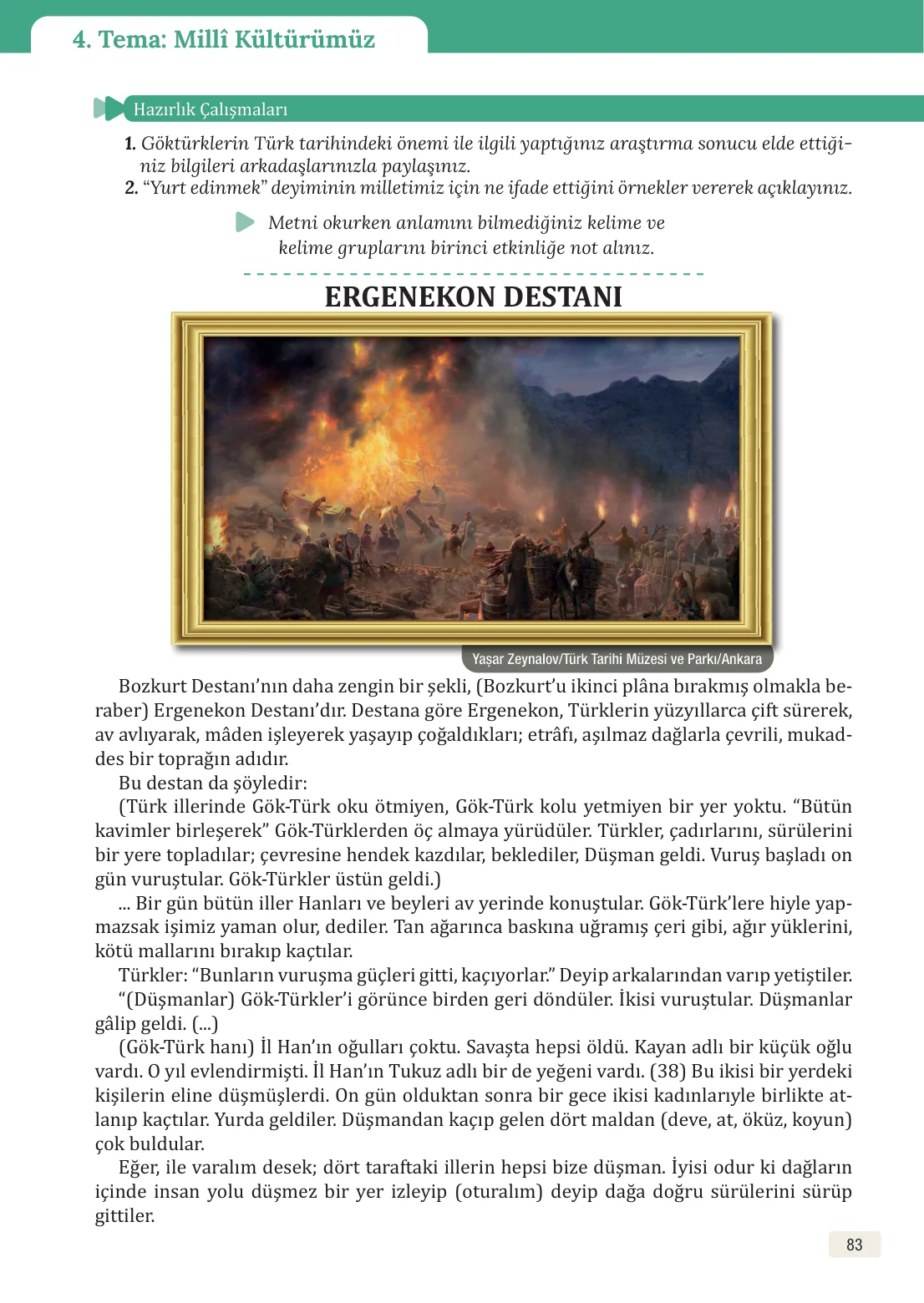 8. Sınıf Türkçe Ders Kitabı Cevapları – Meb Yayınları Sayfa 83 Cevabı