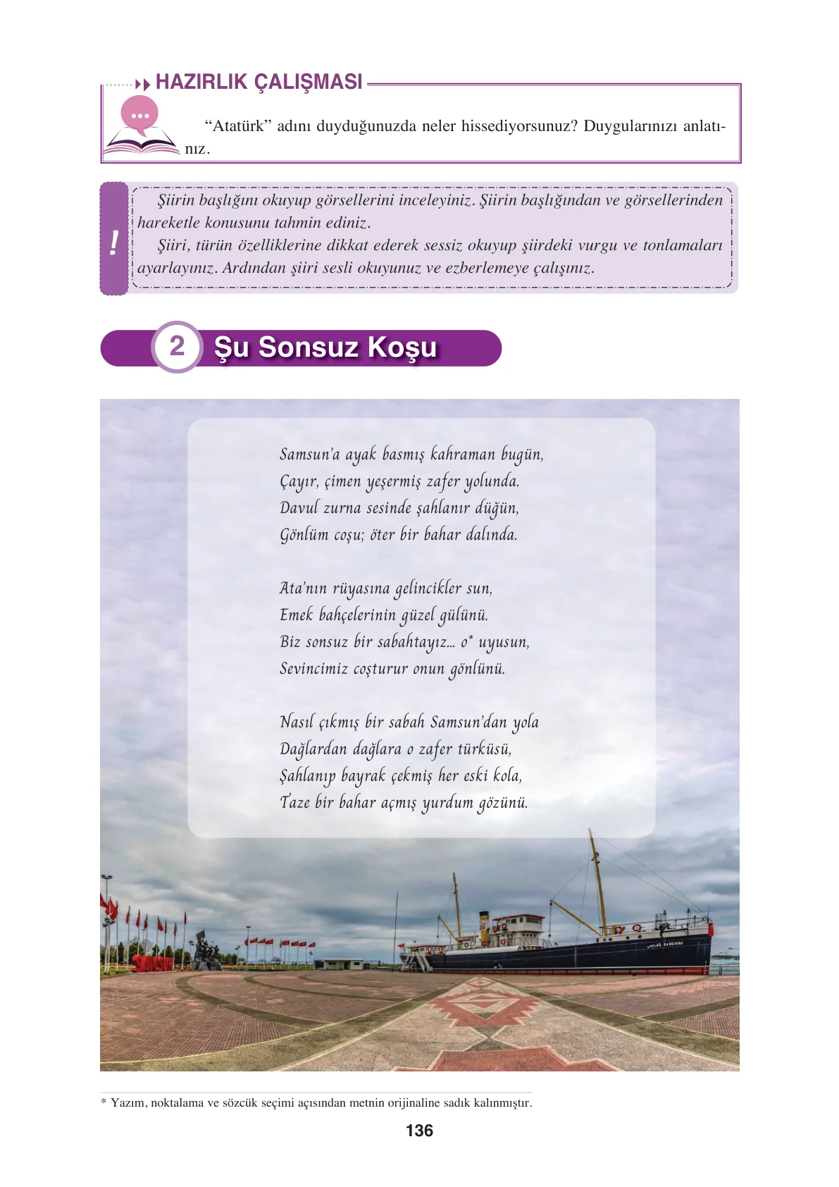 8. Sınıf Türkçe Ders Kitabı Cevapları – Ferman Yayınları Sayfa 136 Cevabı
